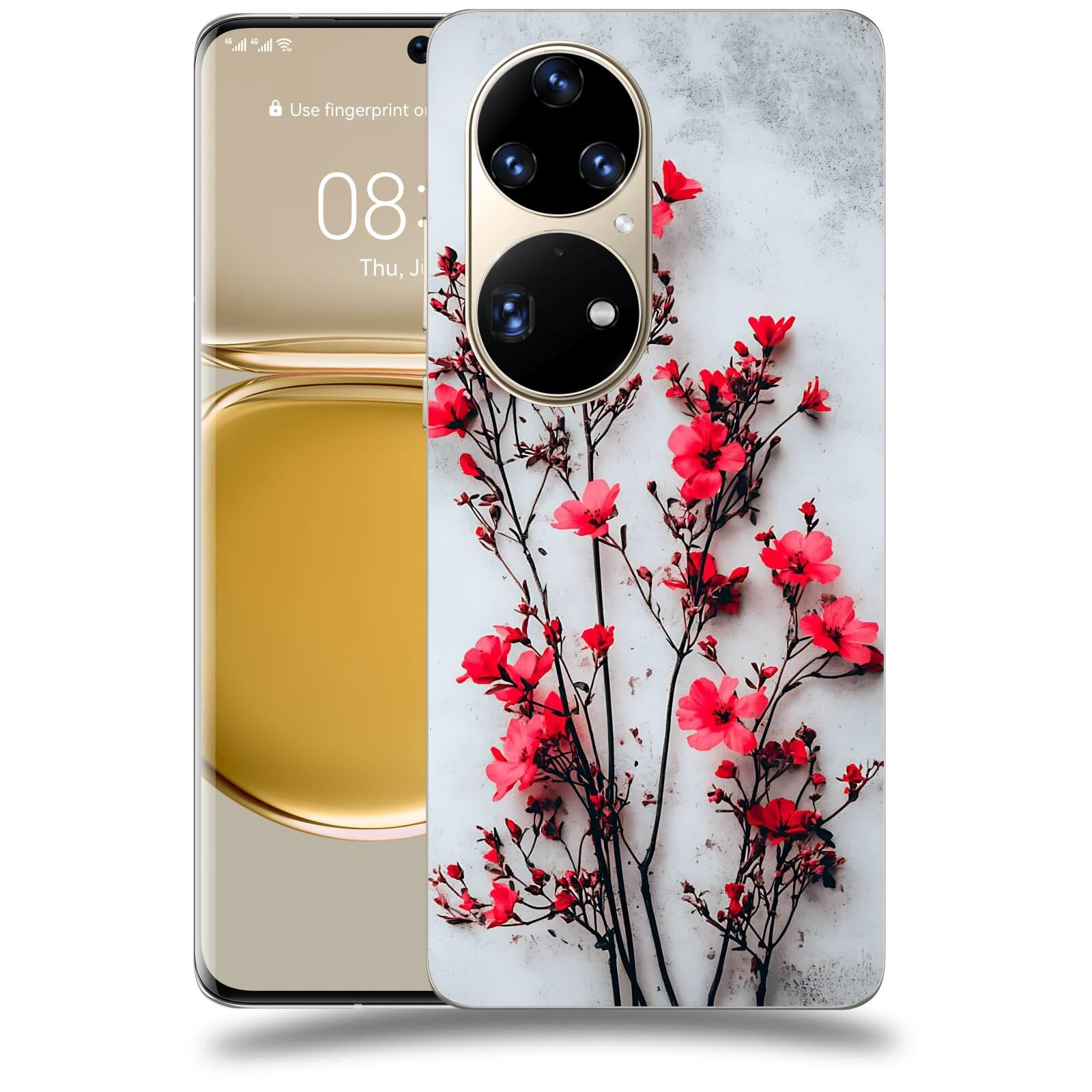ACOVER Kryt na mobil Huawei P50 - Kontrastní elegance