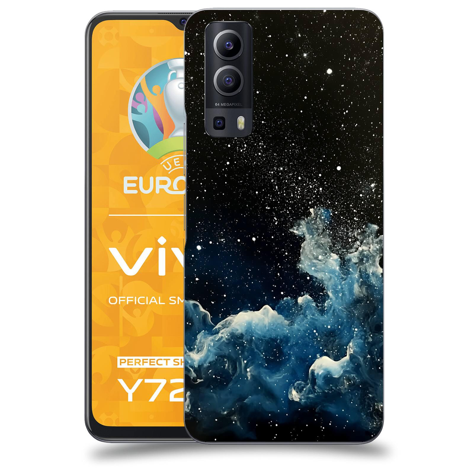ACOVER Kryt na mobil Vivo Y72 5G - Kosmická mlhovina