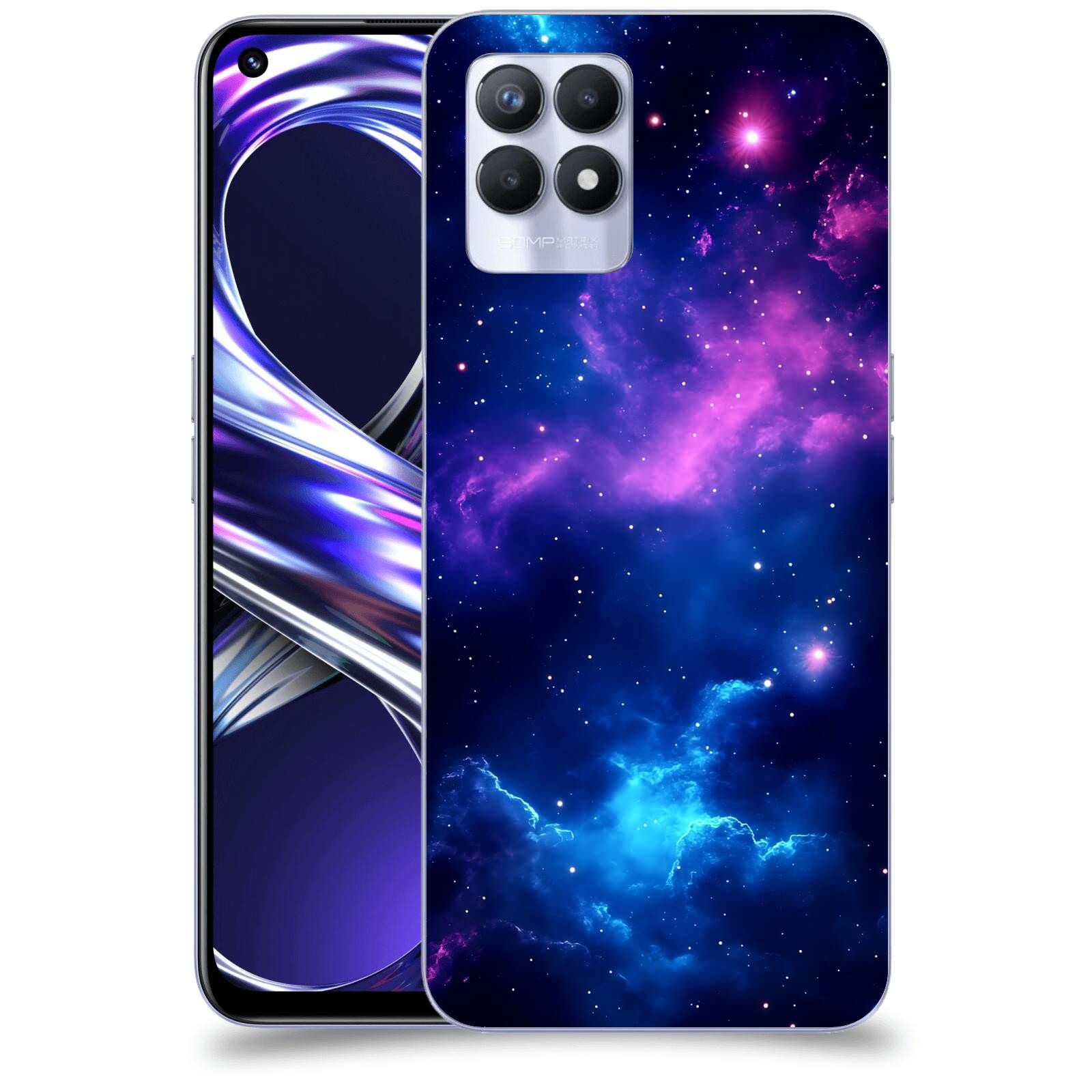 ACOVER Kryt na mobil Realme 8i - Kosmická symfonie