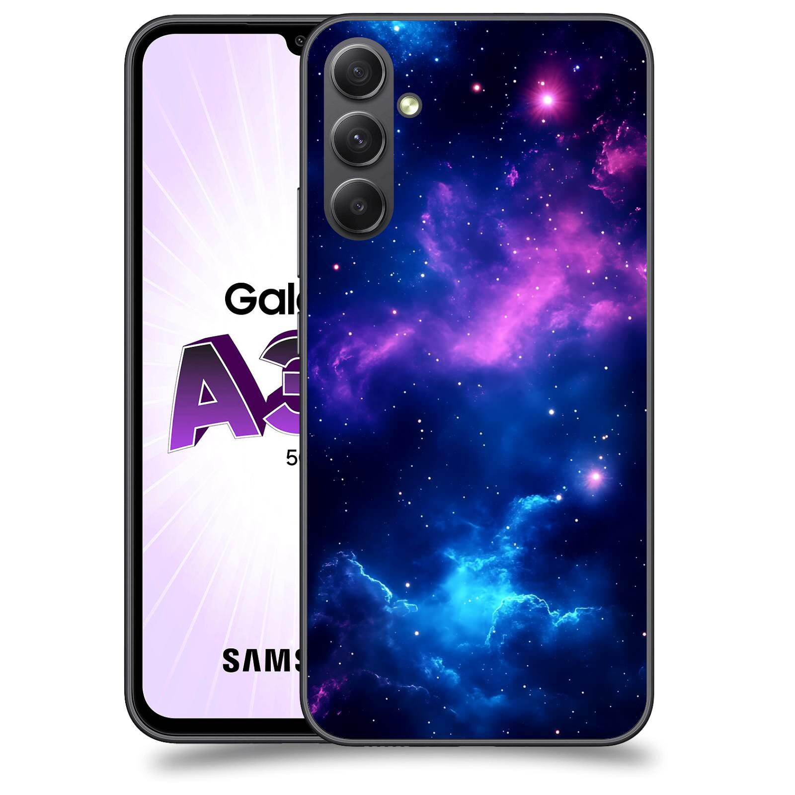 ACOVER Kryt na mobil Samsung Galaxy A34 - Kosmická symfonie