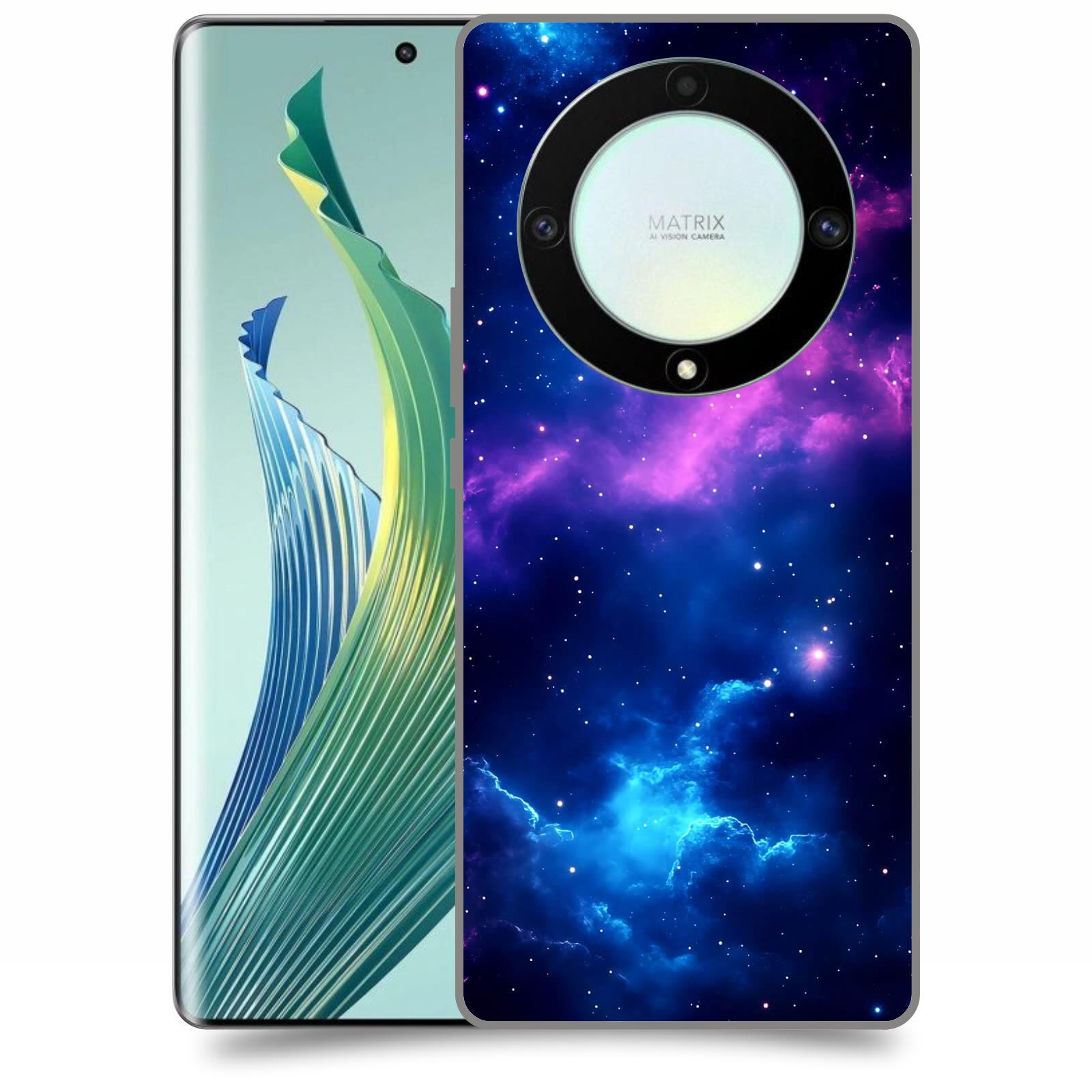 ACOVER Kryt na mobil Honor Magic 5 Lite 5G - Kosmická symfonie