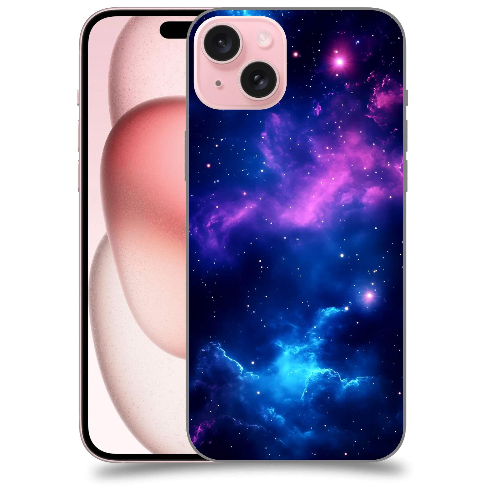 ACOVER Kryt na mobil Apple iPhone 15 plus - Kosmická symfonie