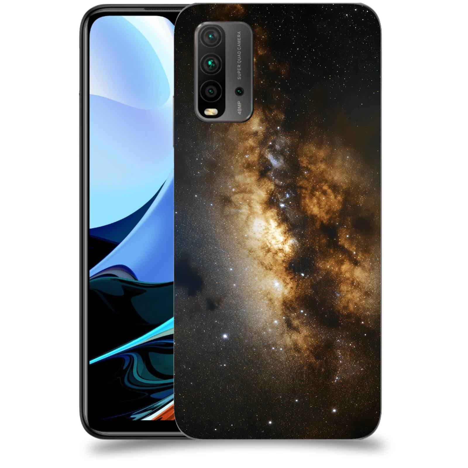 ACOVER Kryt na mobil Xiaomi Redmi 9T - Kosmický oheň