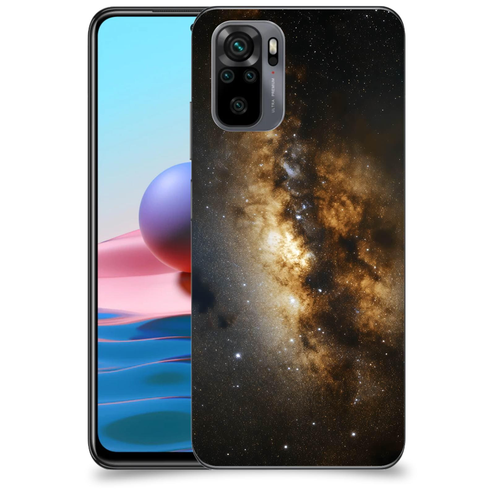 ACOVER Kryt na mobil Xiaomi Redmi Note 10 - Kosmický oheň