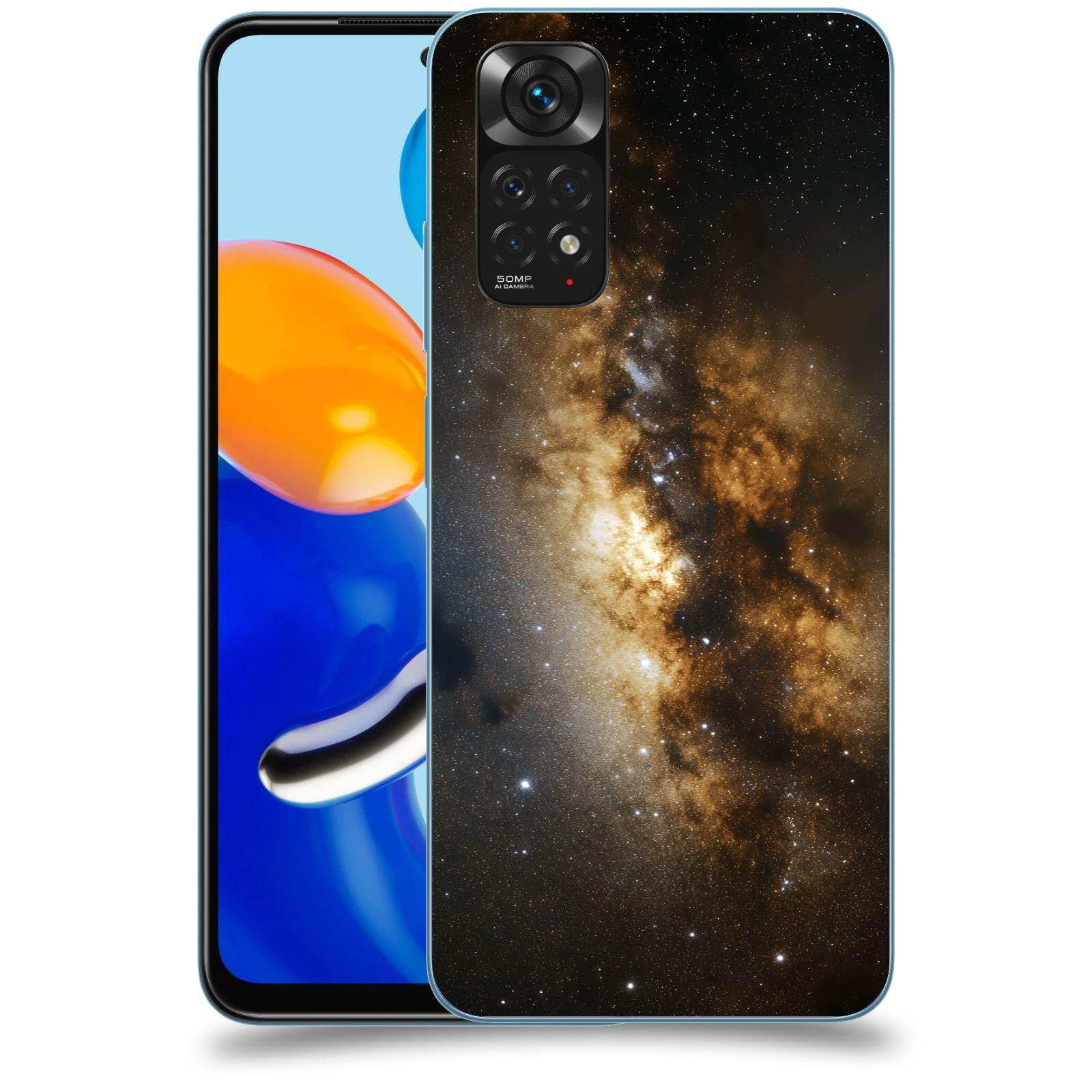 ACOVER Kryt na mobil Xiaomi Redmi Note 11 - Kosmický oheň