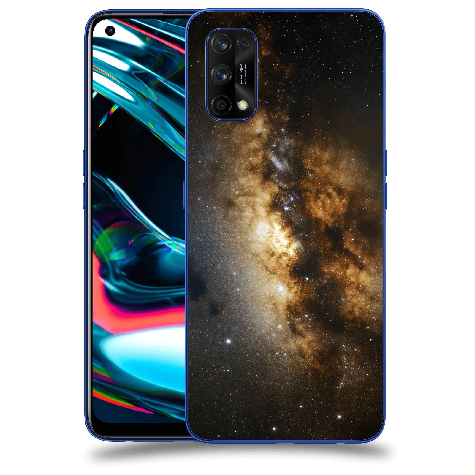 ACOVER Kryt na mobil Realme 7 Pro - Kosmický oheň