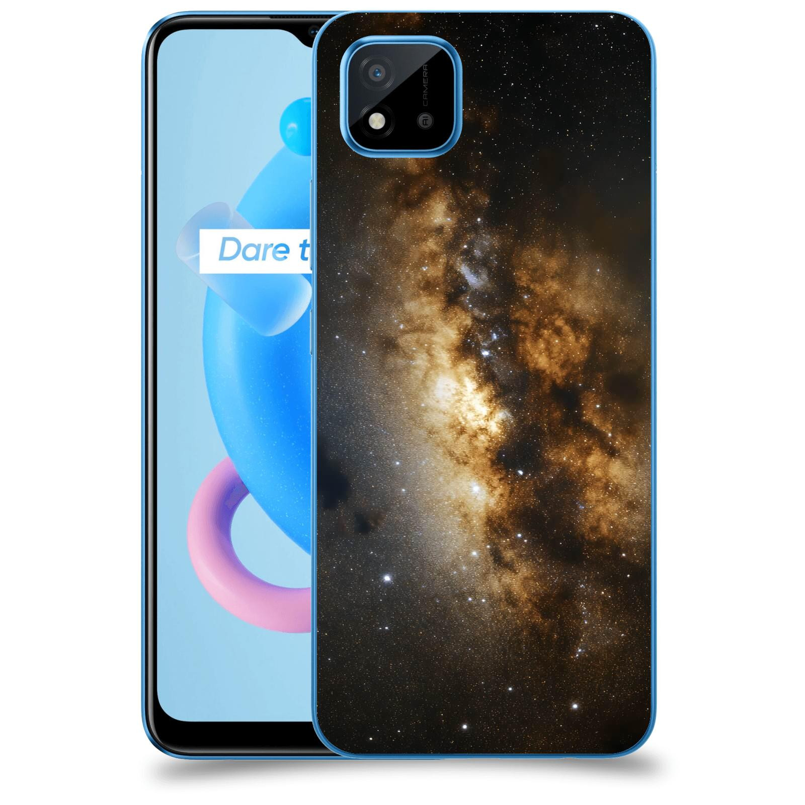 ACOVER Kryt na mobil Realme C11 (2021) - Kosmický oheň