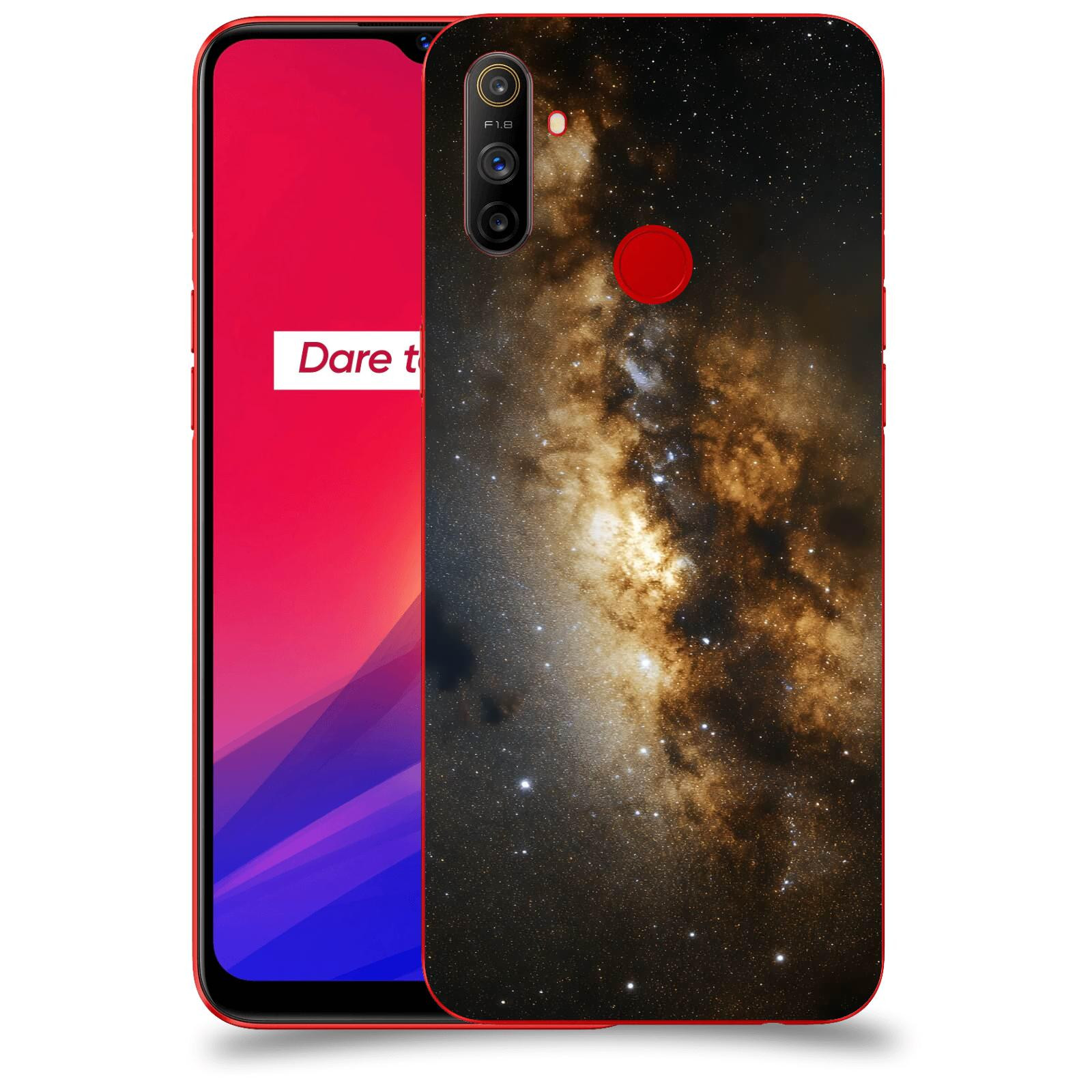 ACOVER Kryt na mobil Realme C3 - Kosmický oheň