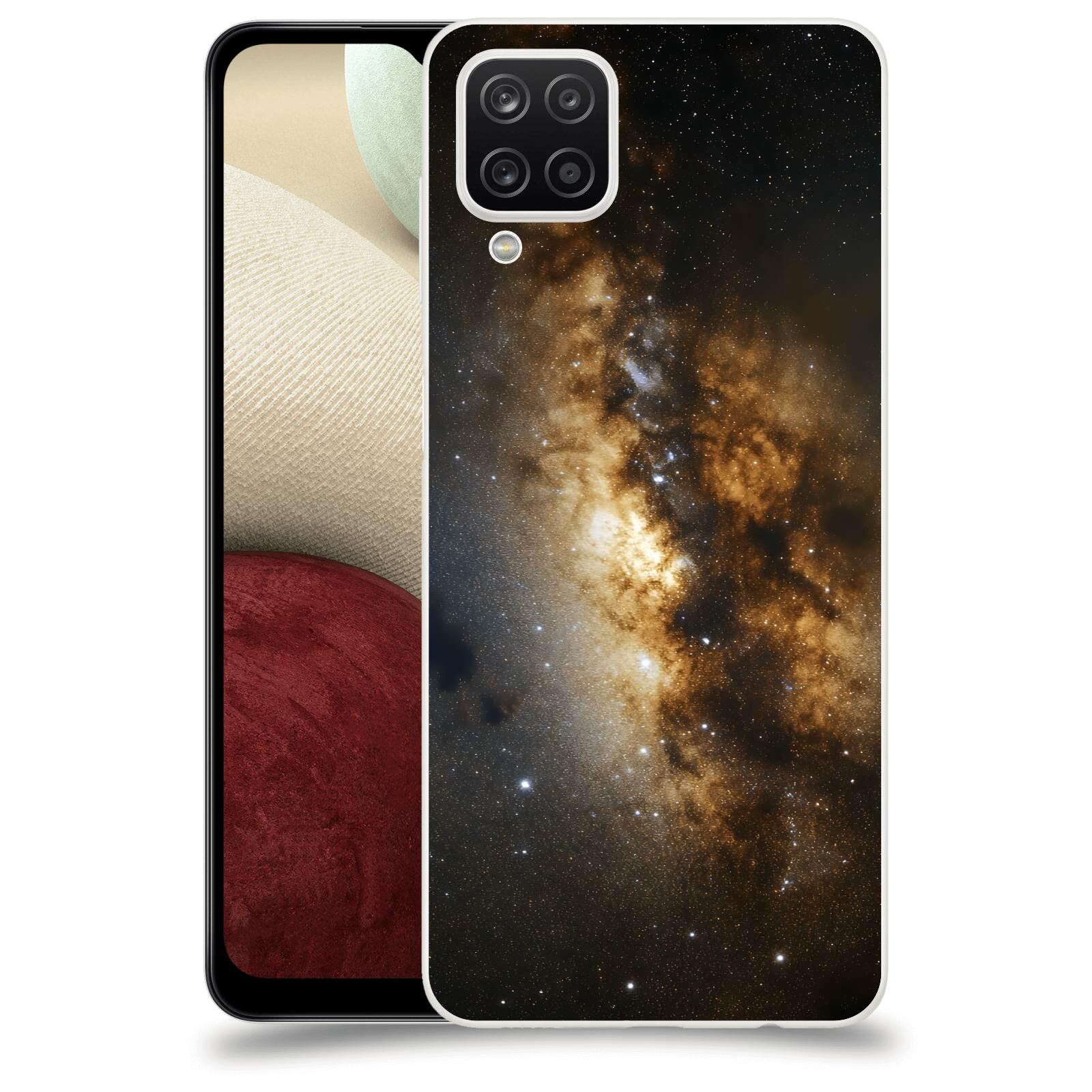 ACOVER Kryt na mobil Samsung Galaxy A12 A125F - Kosmický oheň
