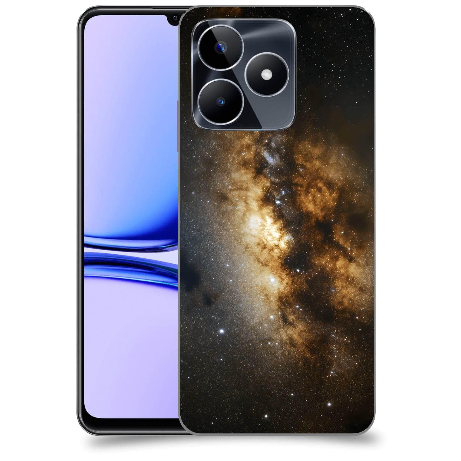 ACOVER Kryt na mobil Realme C53 - Kosmický oheň