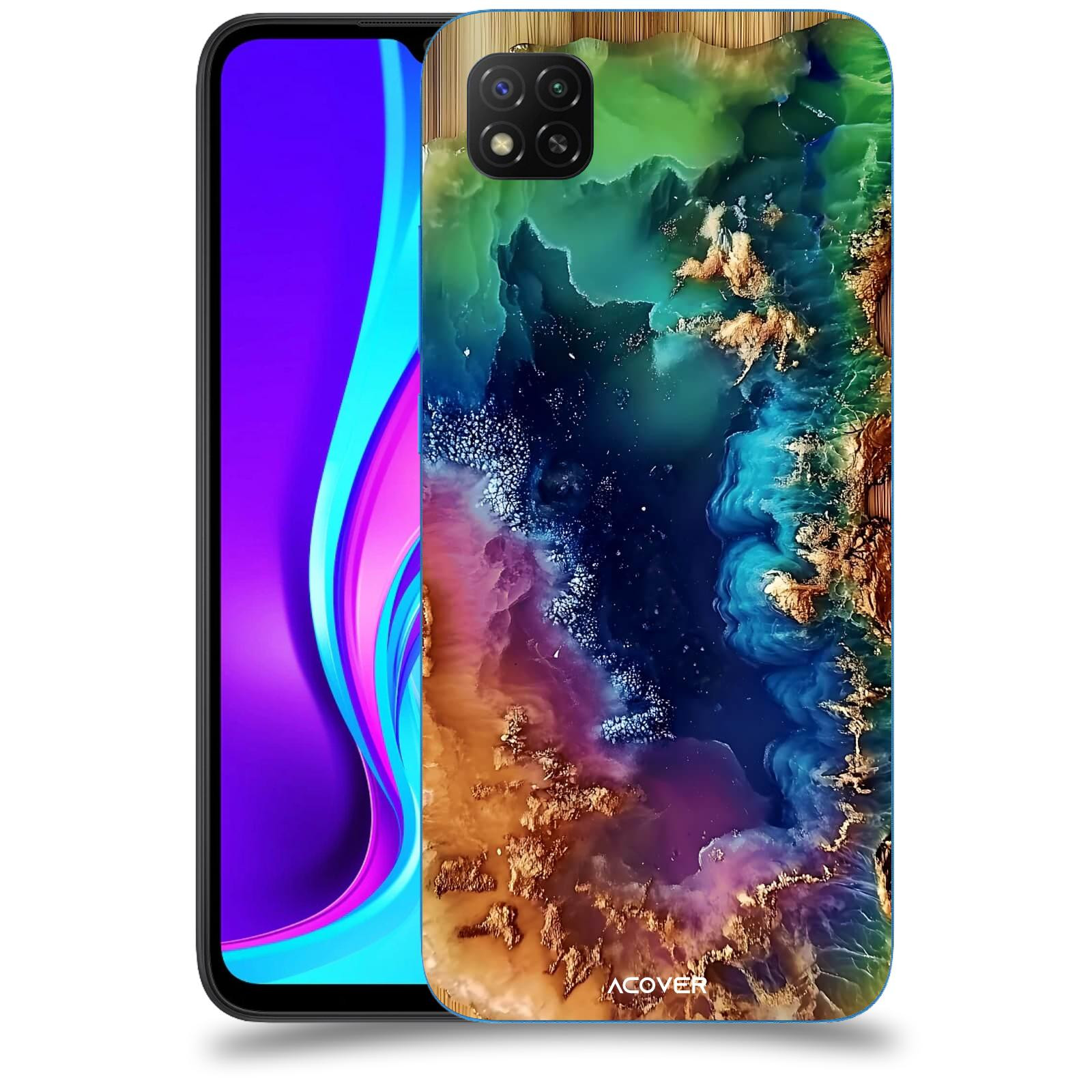 ACOVER Kryt na mobil Xiaomi Redmi 9C - Krystalická energie