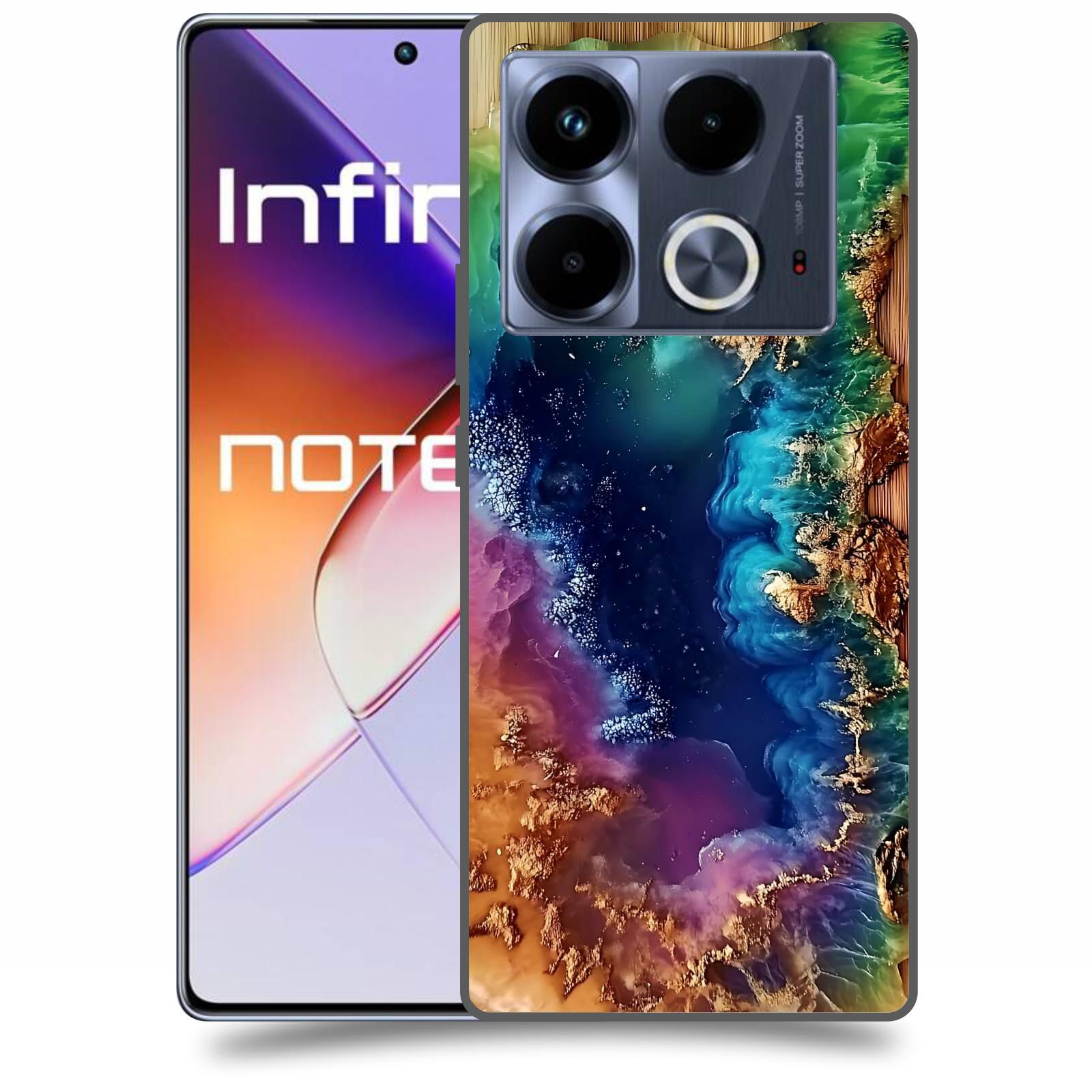 ACOVER Kryt na mobil Infinix Note 40 - Krystalická energie