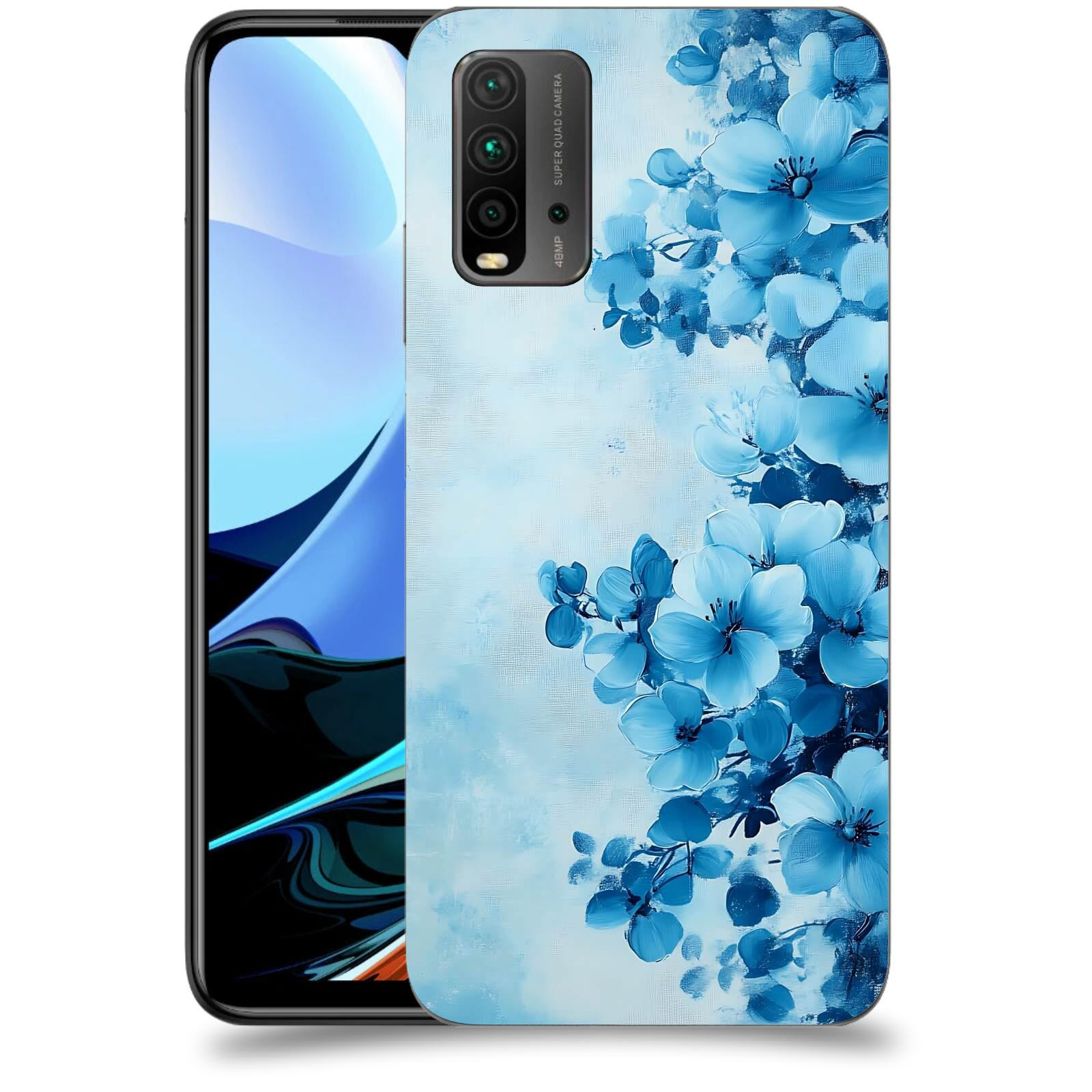 ACOVER Kryt na mobil Xiaomi Redmi 9T - Květinová malba