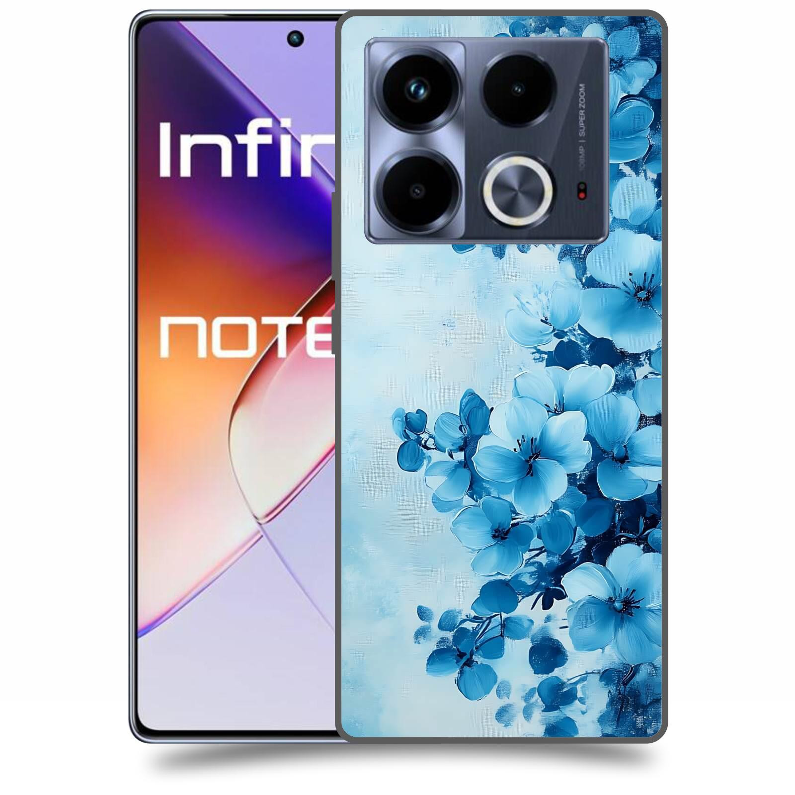 ACOVER Kryt na mobil Infinix Note 40 - Květinová malba