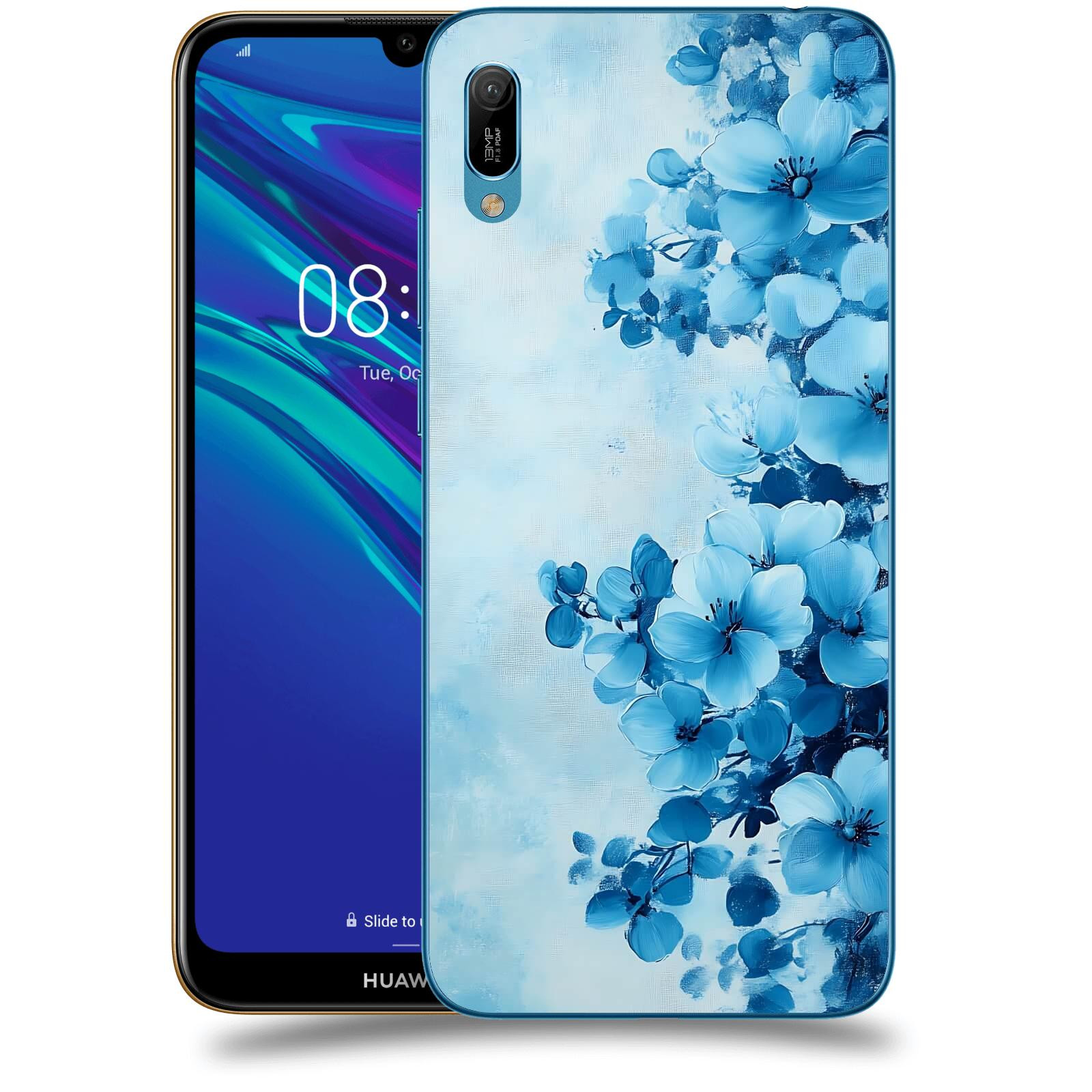 ACOVER Kryt na mobil Huawei Y6 2019 - Květinová malba