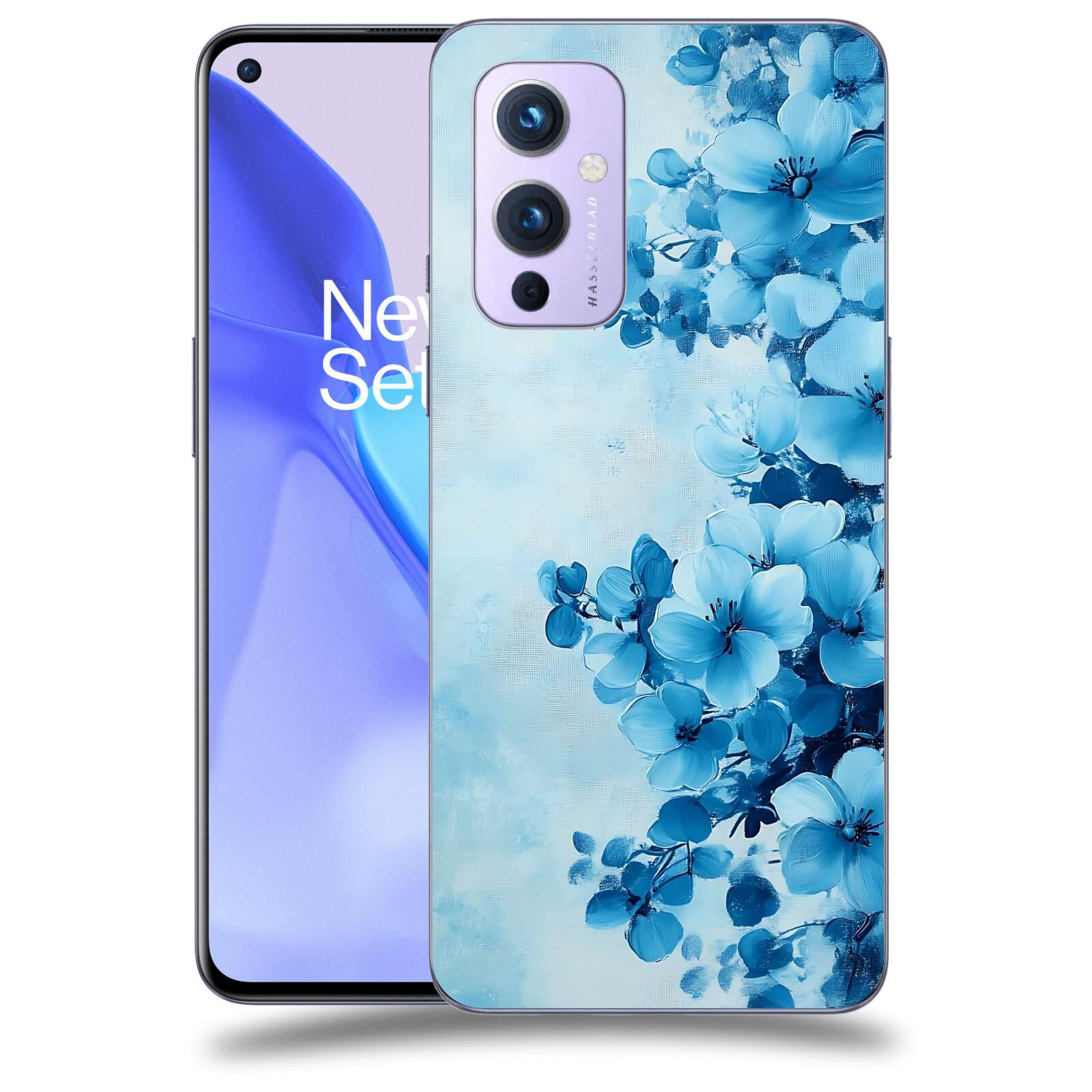 ACOVER Kryt na mobil OnePlus 9 - Květinová malba