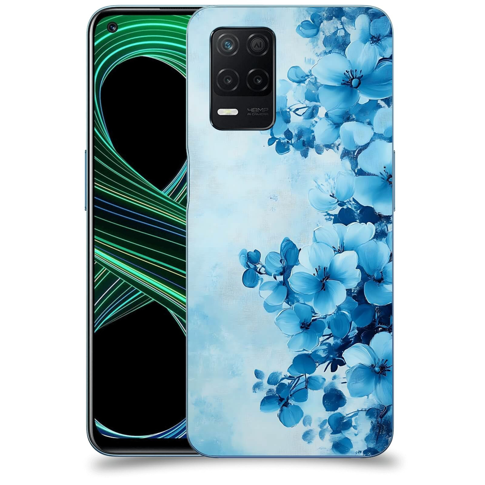 ACOVER Kryt na mobil Realme 8 5G - Květinová malba