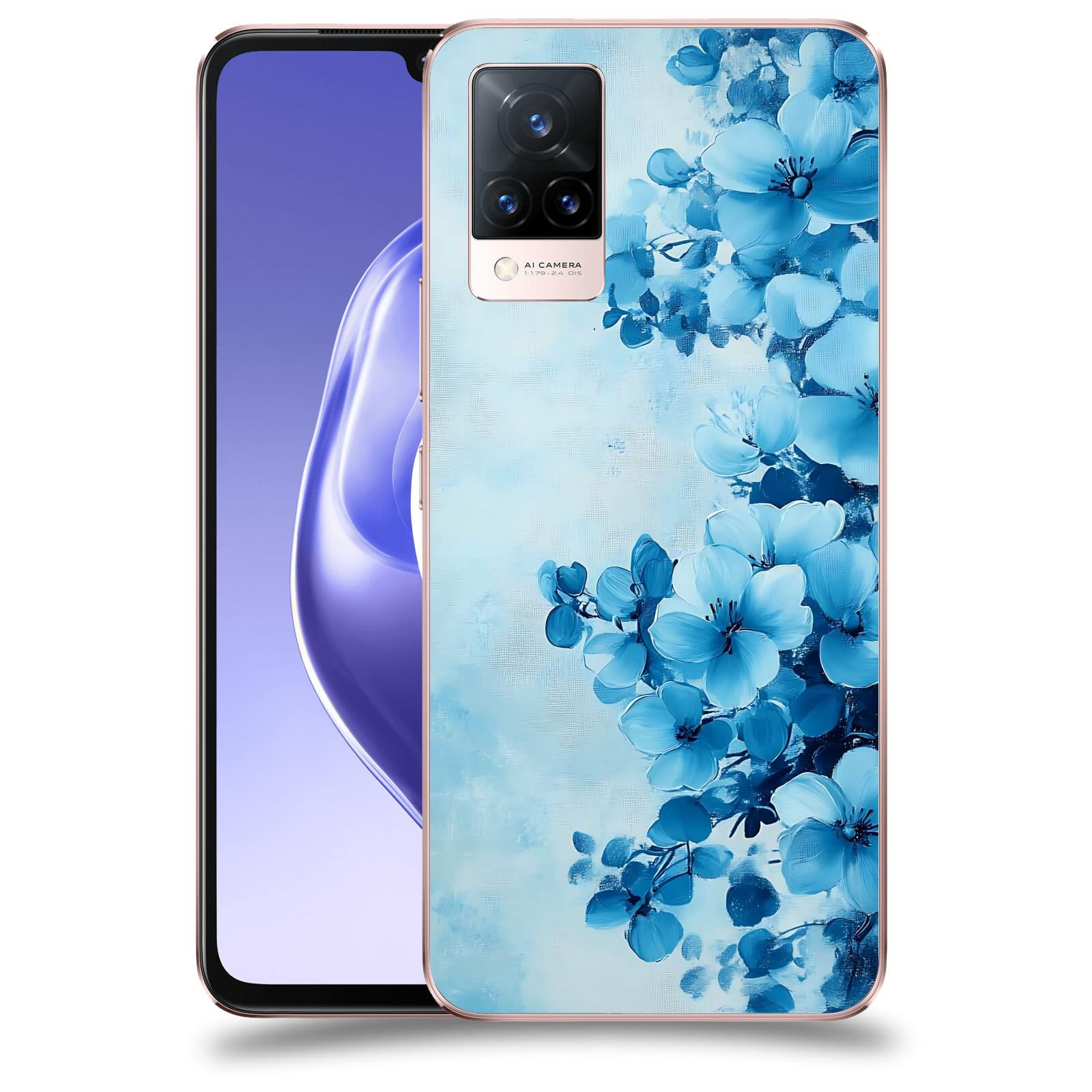 ACOVER Kryt na mobil Vivo V21 5G - Květinová malba
