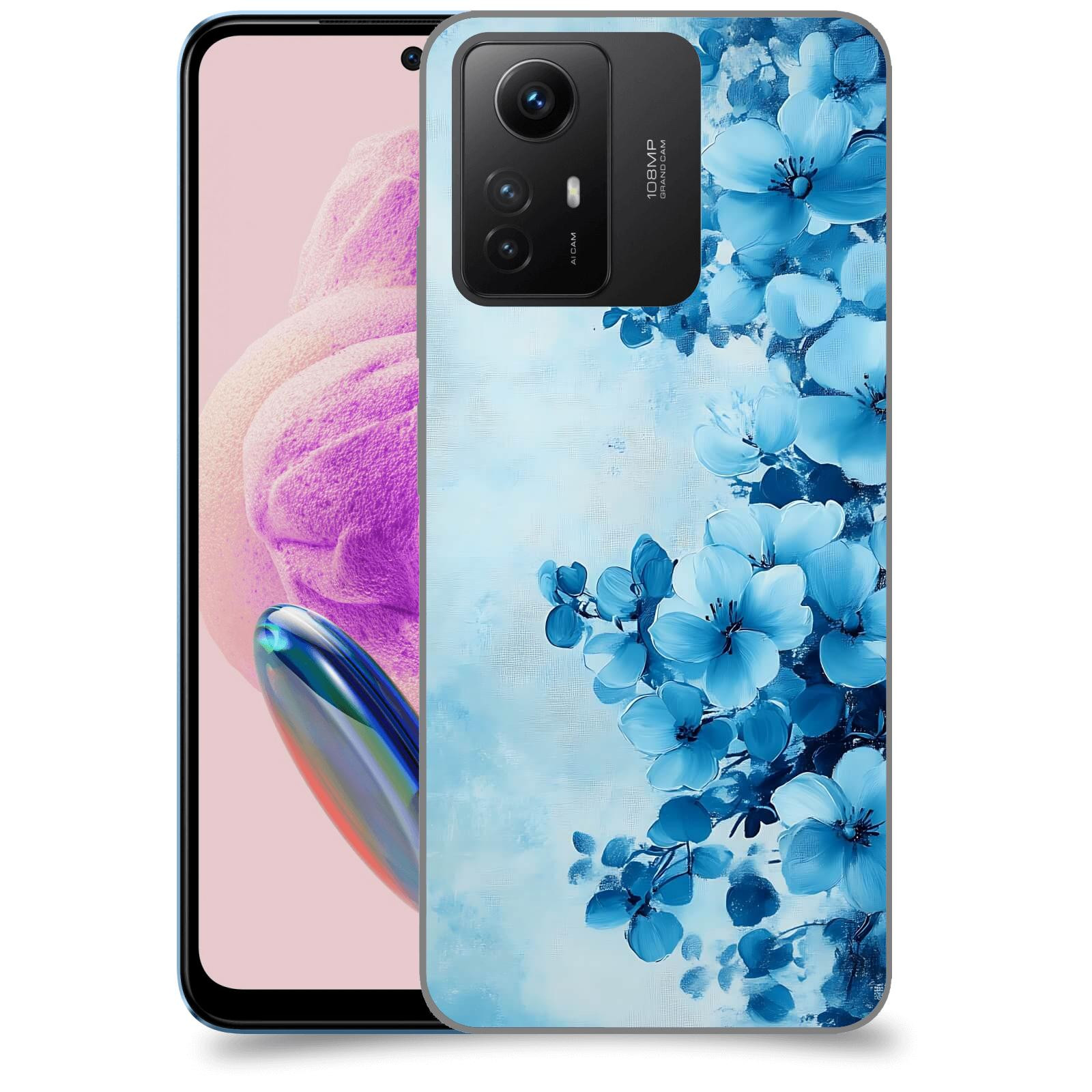 ACOVER Kryt na mobil Xiaomi Redmi Note 12S - Květinová malba