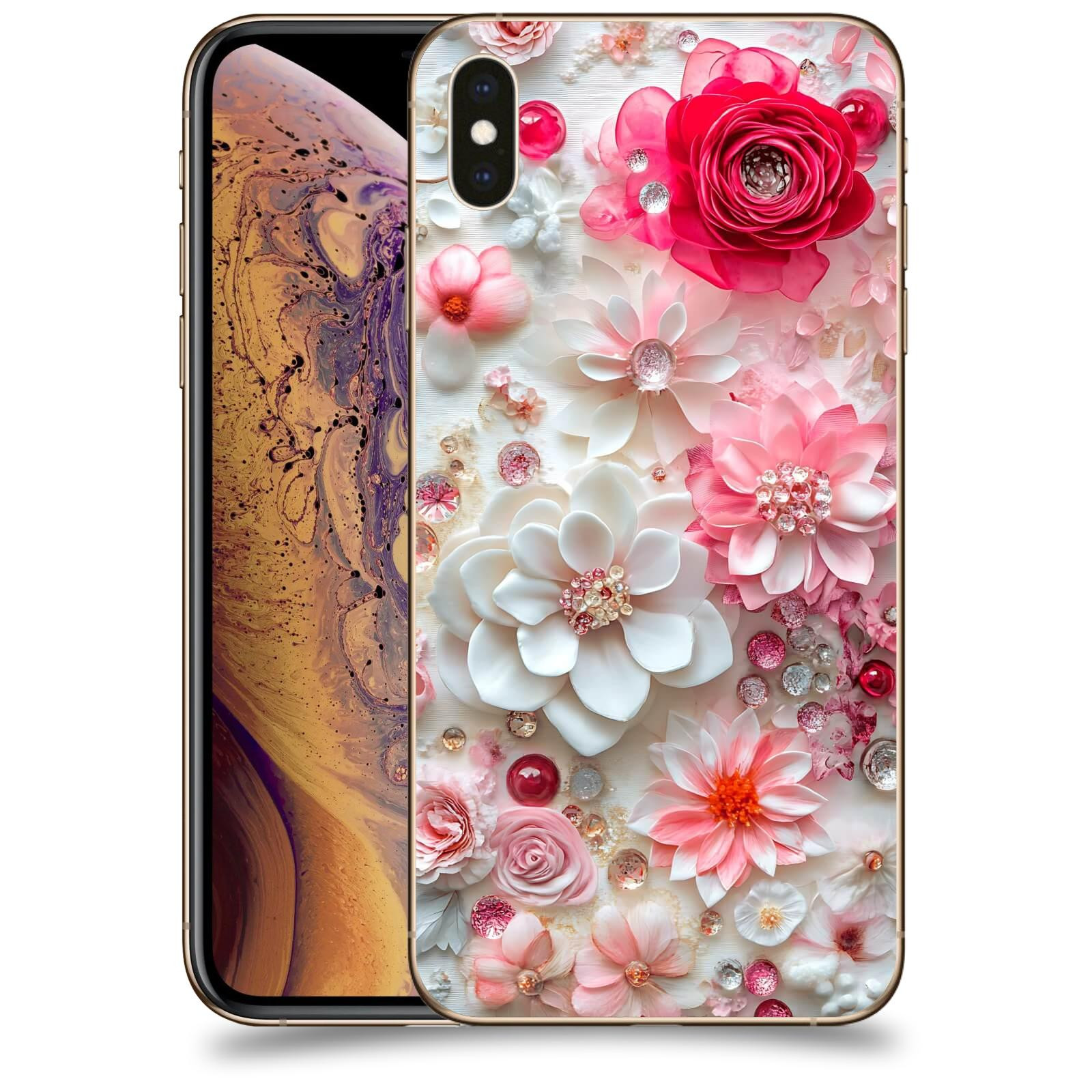 ACOVER Kryt na mobil Apple iPhone XS Max - Květinový luxus