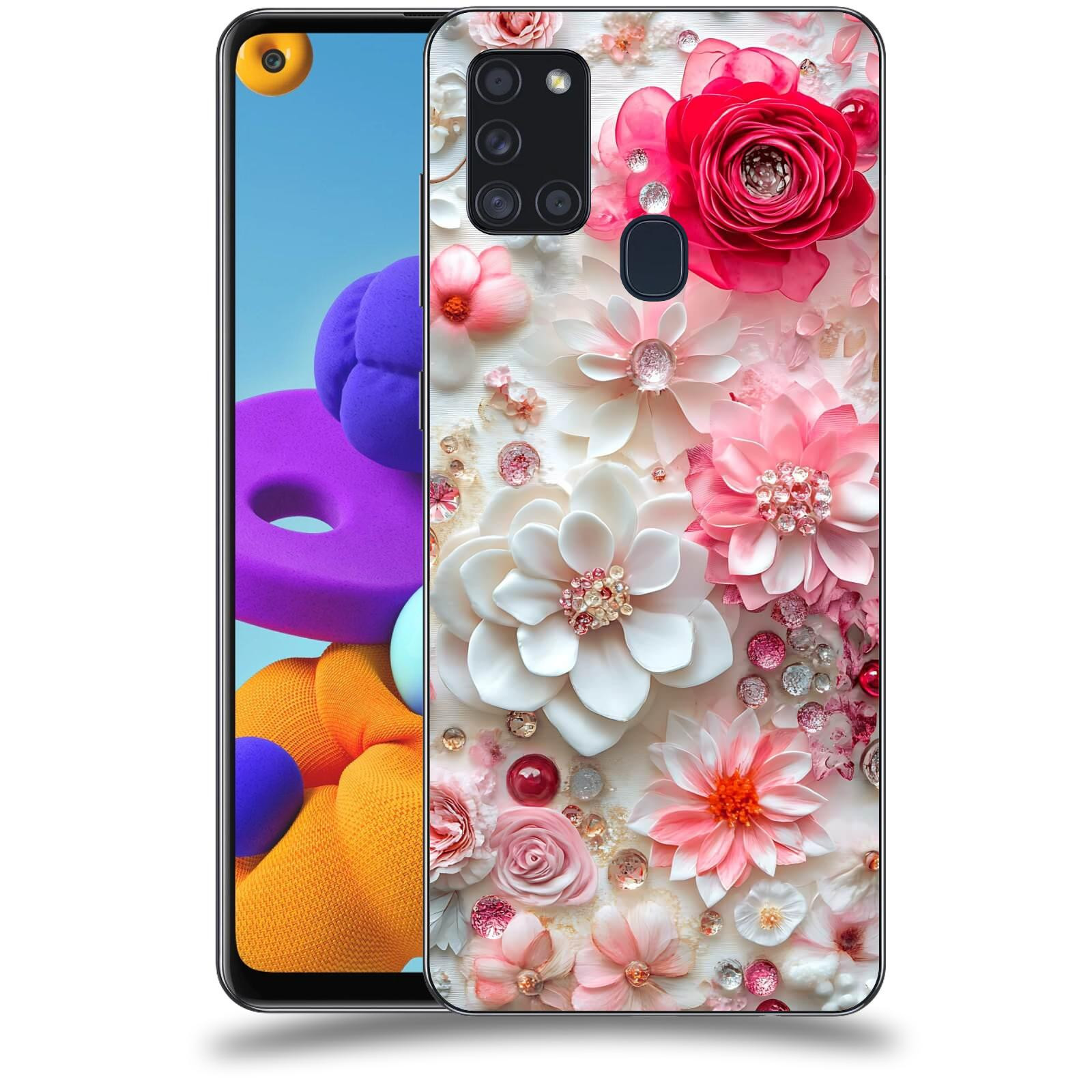 ACOVER Kryt na mobil Samsung Galaxy A21s - Květinový luxus