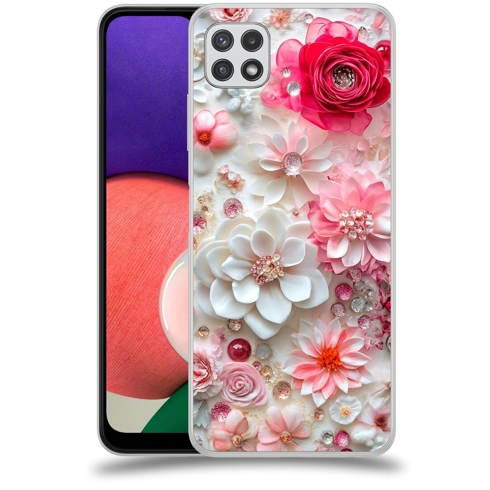 ACOVER Kryt na mobil Samsung Galaxy A22 A225F - Květinový luxus