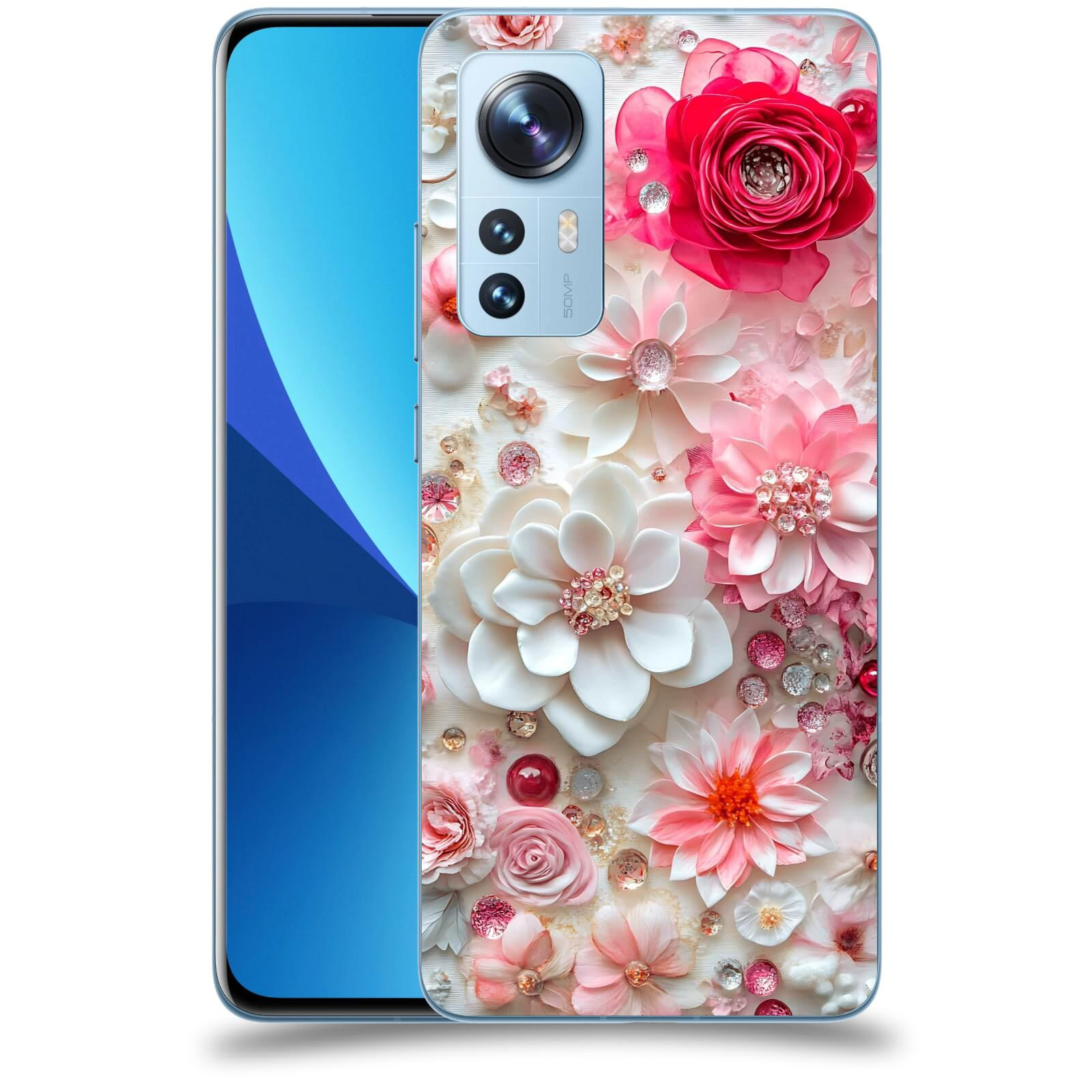ACOVER Kryt na mobil Xiaomi 12X - Květinový luxus