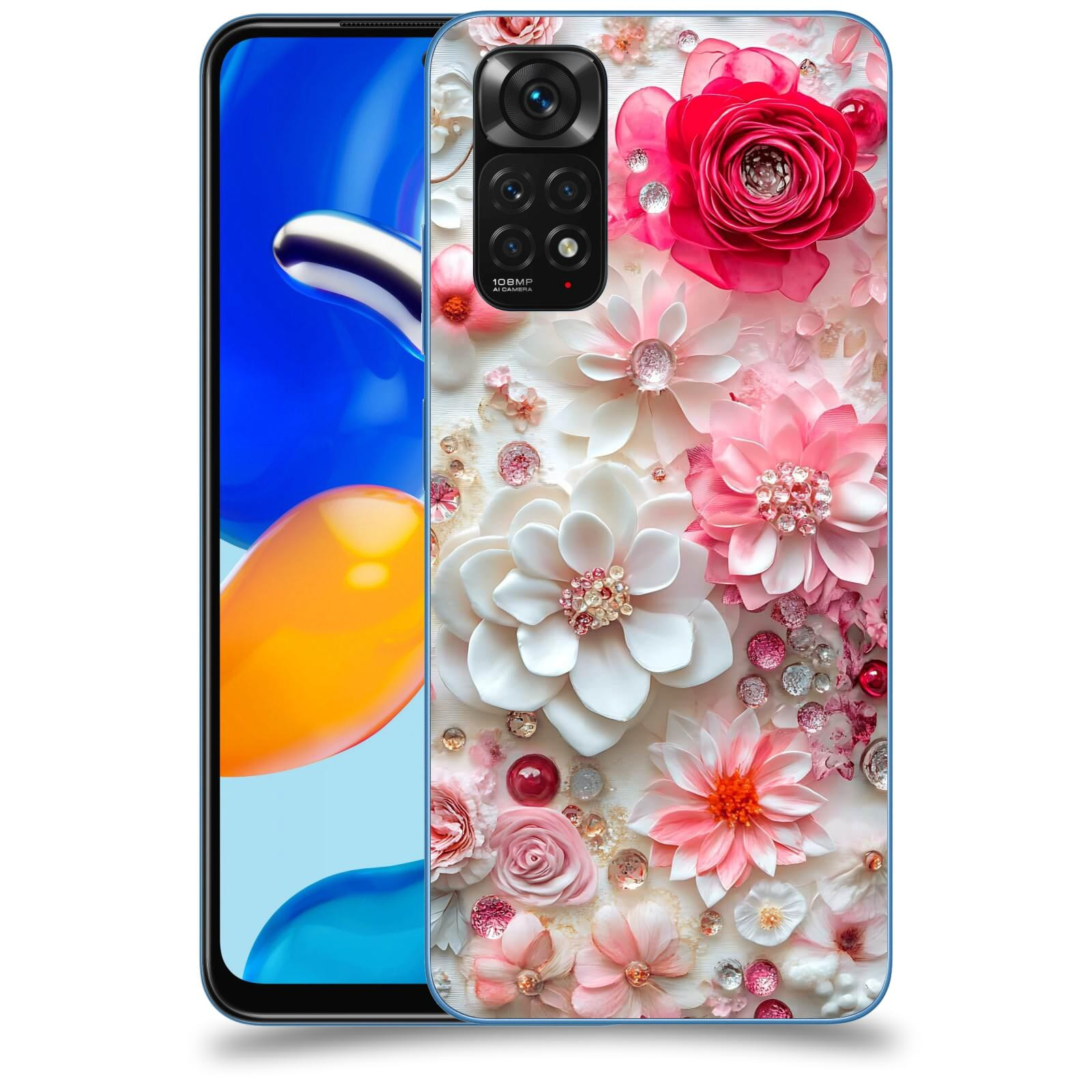 ACOVER Kryt na mobil Xiaomi Redmi Note 11S - Květinový luxus