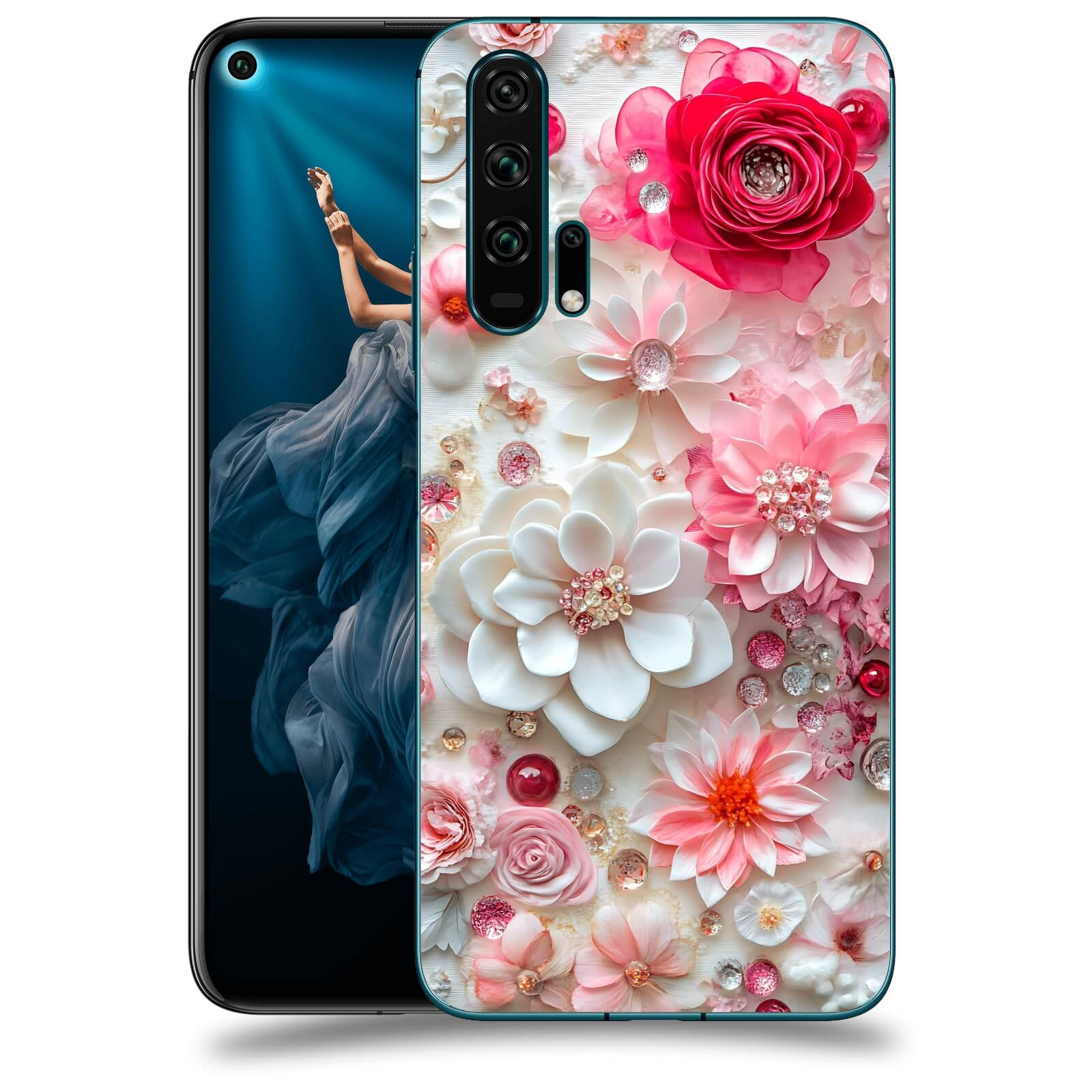 ACOVER Kryt na mobil Honor 20 Pro - Květinový luxus