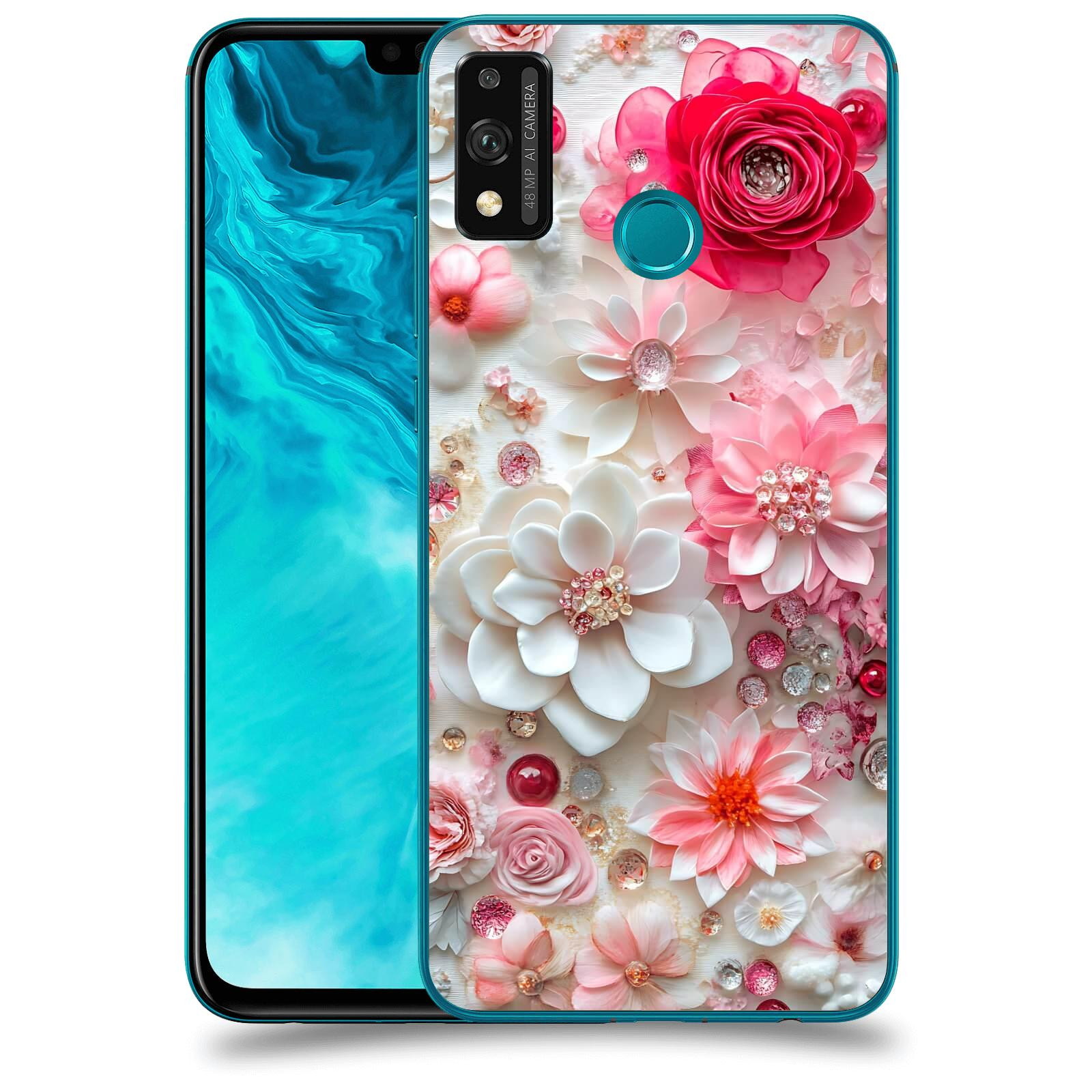 ACOVER Kryt na mobil Honor 9X Lite - Květinový luxus