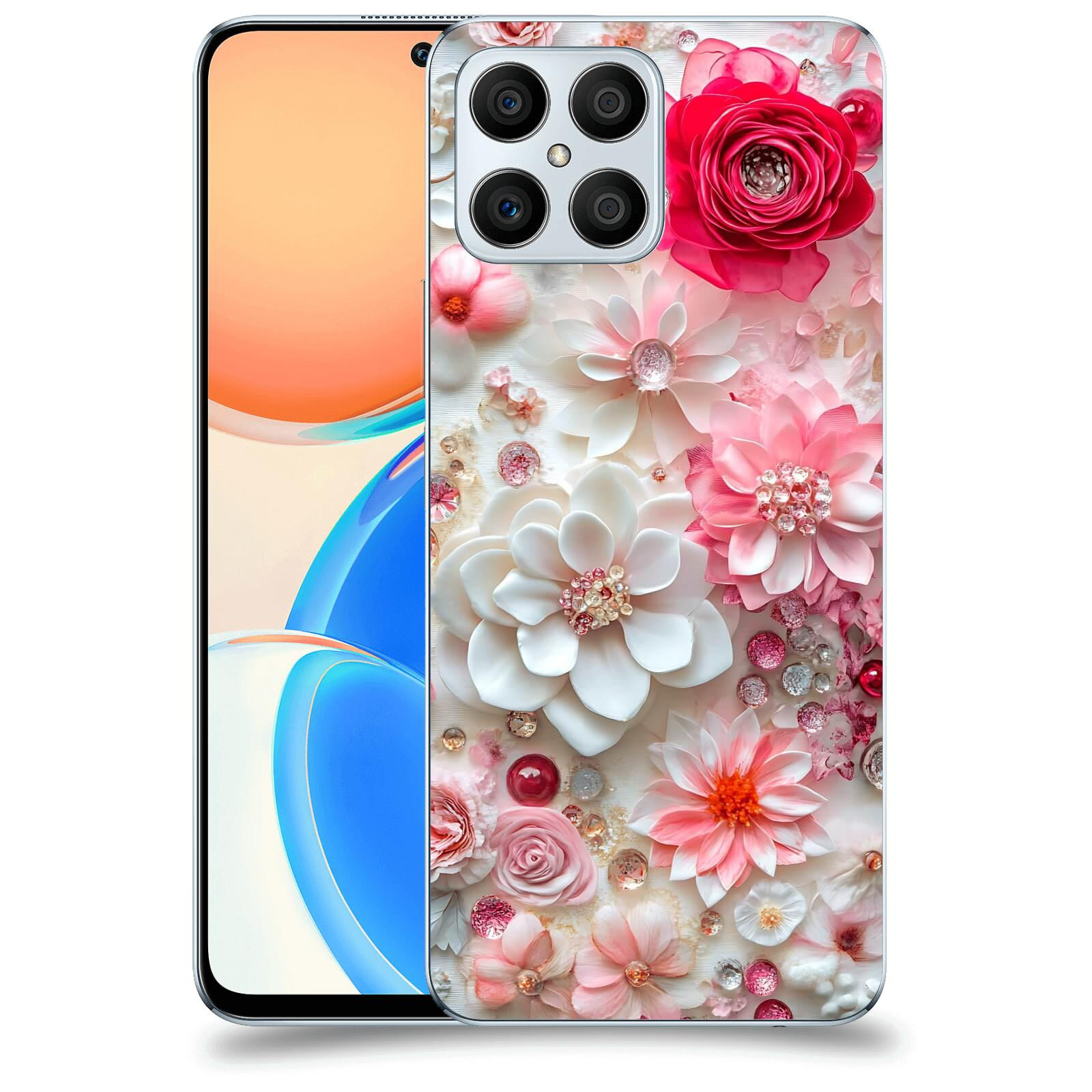 ACOVER Kryt na mobil Honor X8 5G - Květinový luxus