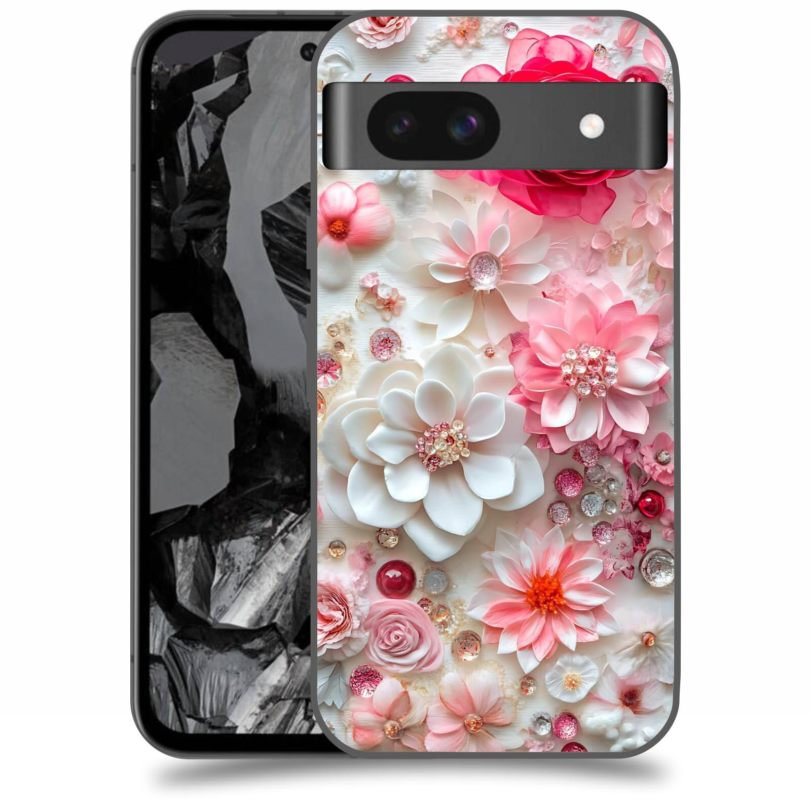 ACOVER Kryt na mobil Google Pixel 8A - Květinový luxus