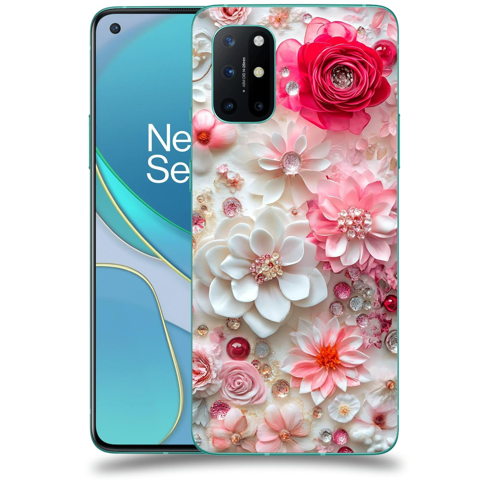 ACOVER Kryt na mobil OnePlus 8T - Květinový luxus