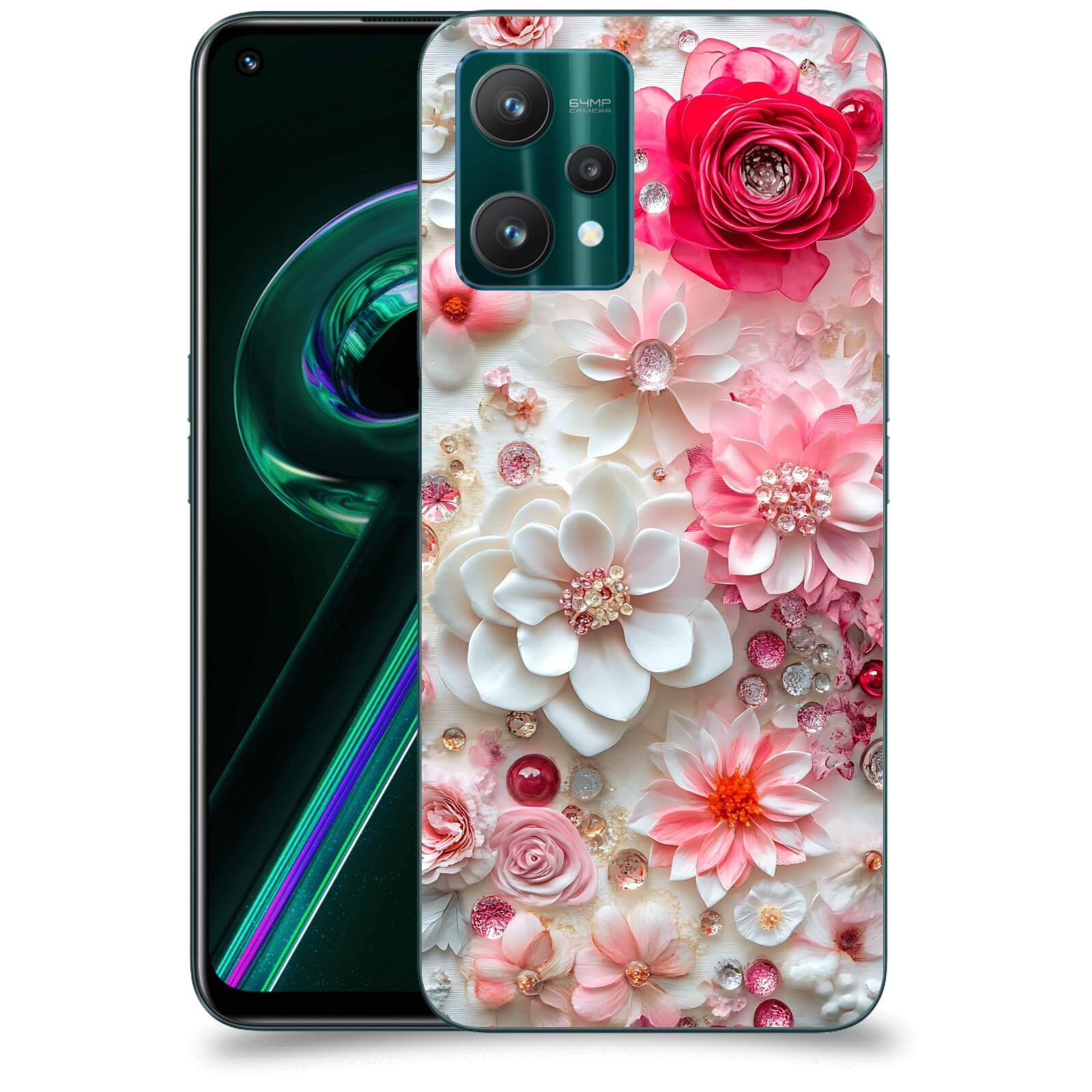 ACOVER Kryt na mobil Realme 9 Pro 5G - Květinový luxus