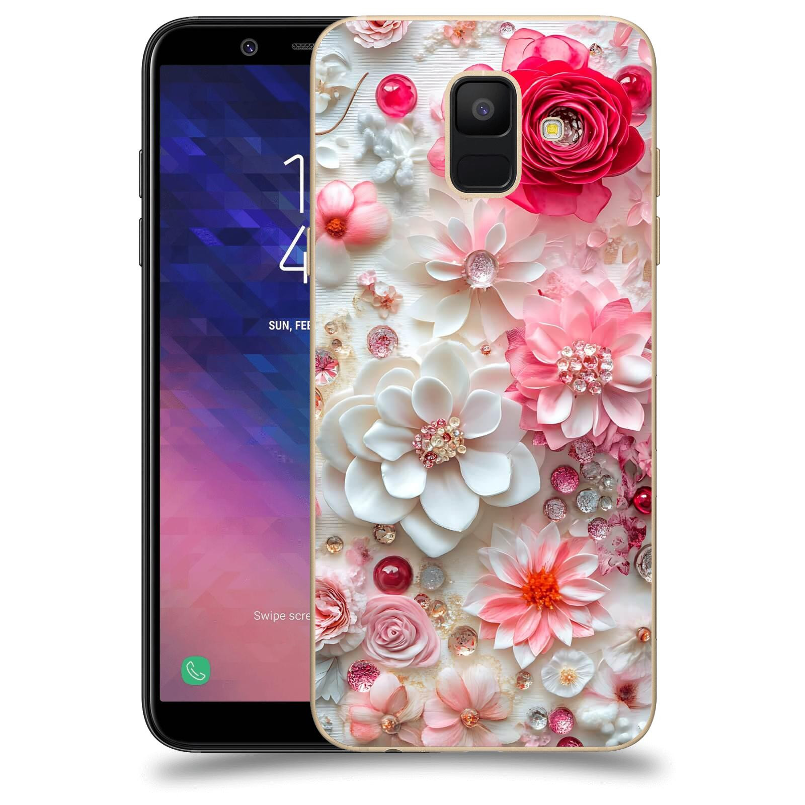 ACOVER Kryt na mobil Samsung Galaxy A6 A600F - Květinový luxus