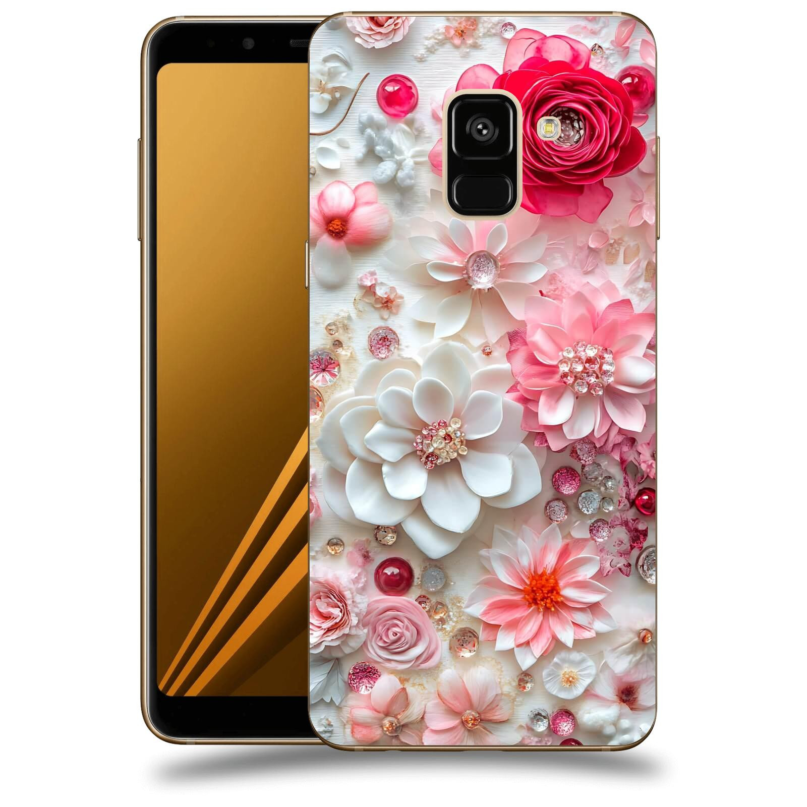 ACOVER Kryt na mobil Samsung Galaxy A8 2018 A530F - Květinový luxus