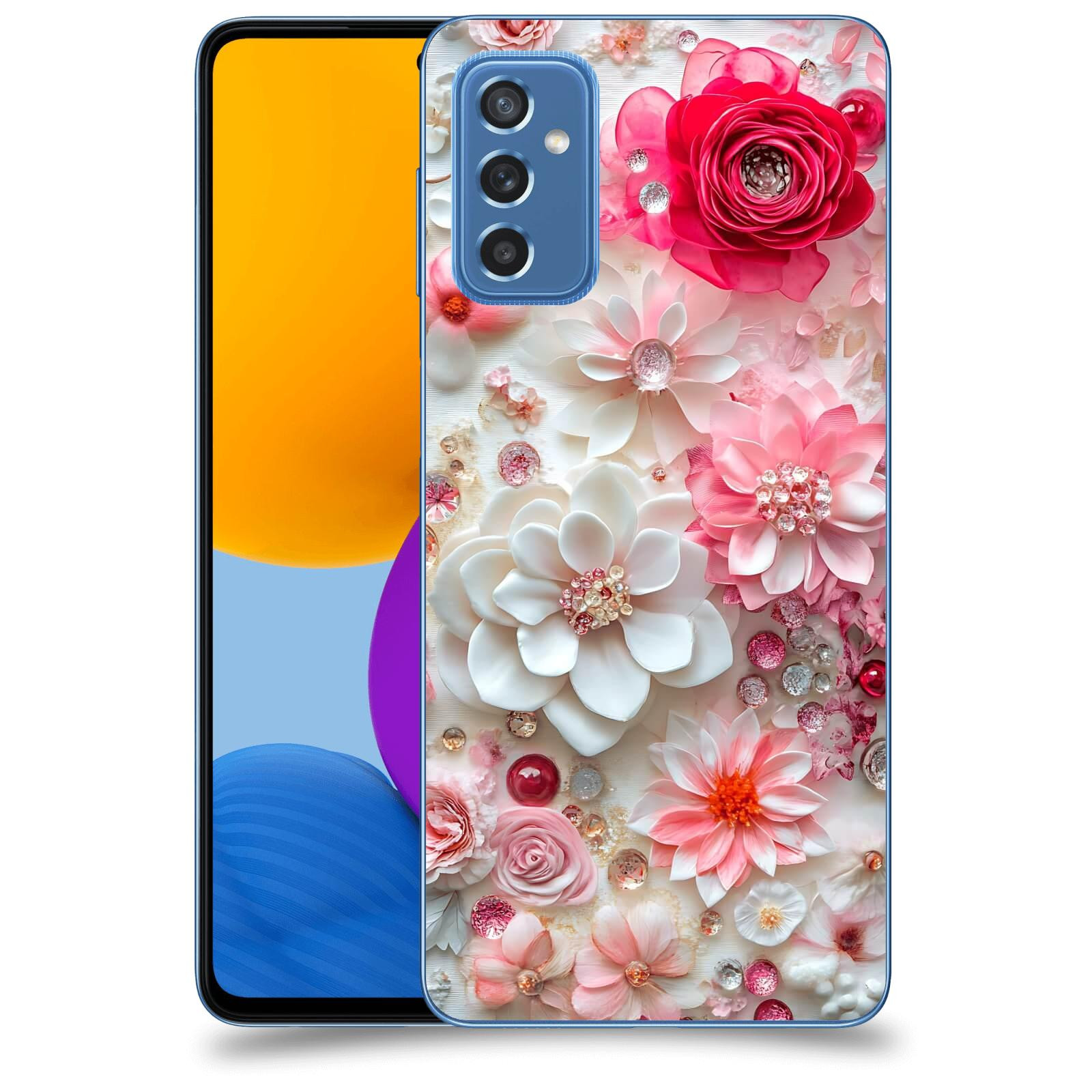 ACOVER Kryt na mobil Samsung Galaxy M52 5G - Květinový luxus