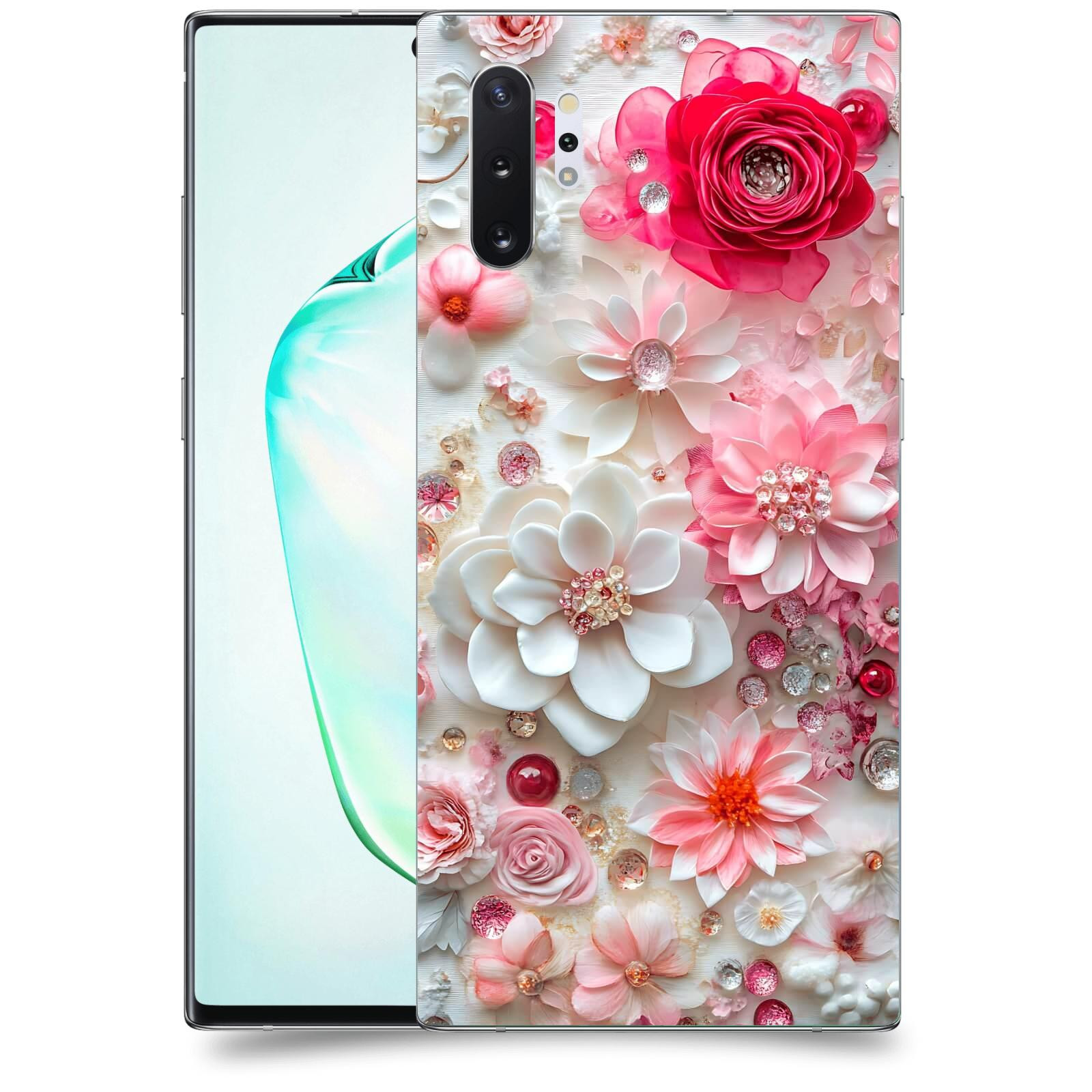 ACOVER Kryt na mobil Samsung Galaxy Note 10+ N975F - Květinový luxus