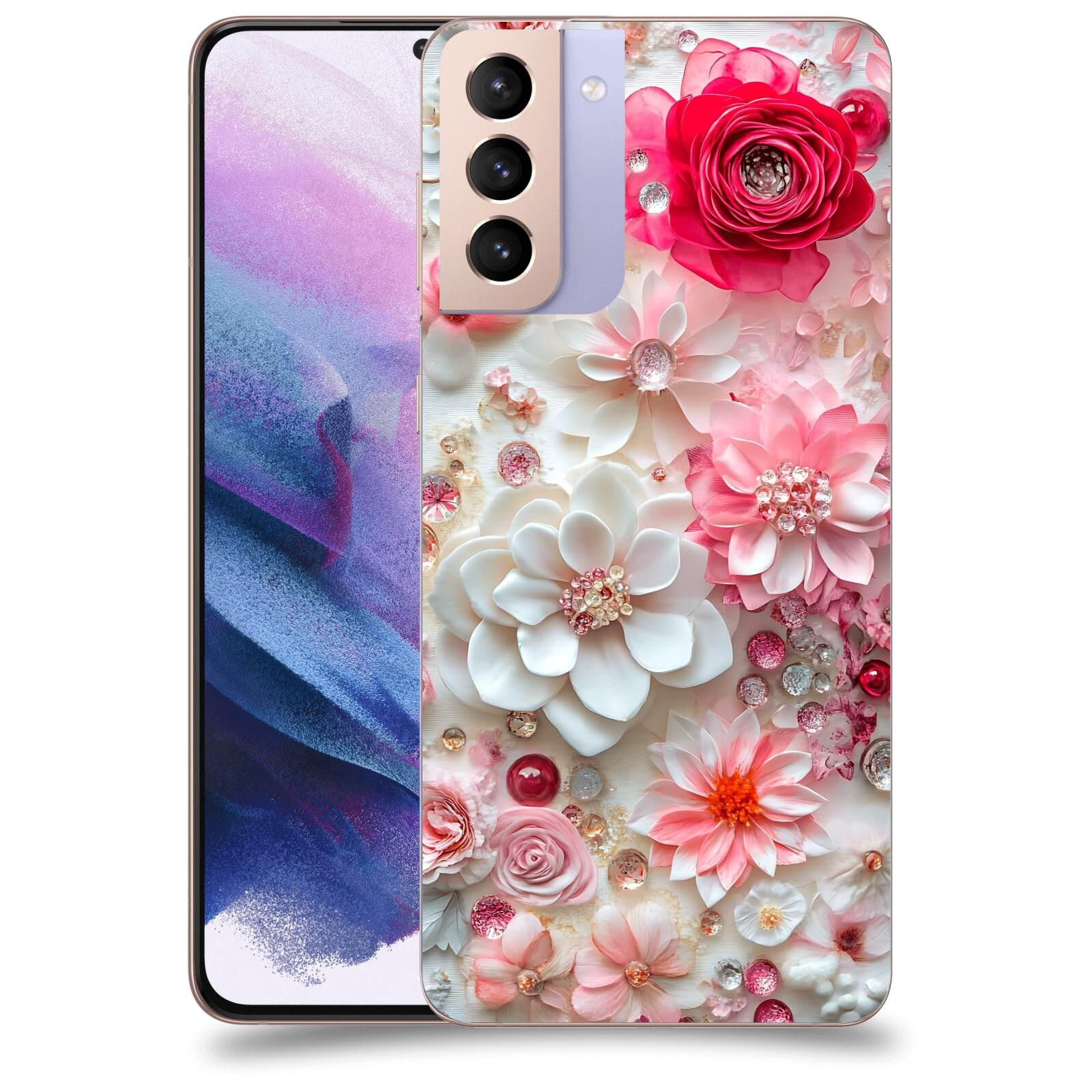 ACOVER Kryt na mobil Samsung Galaxy S21+ G996F - Květinový luxus