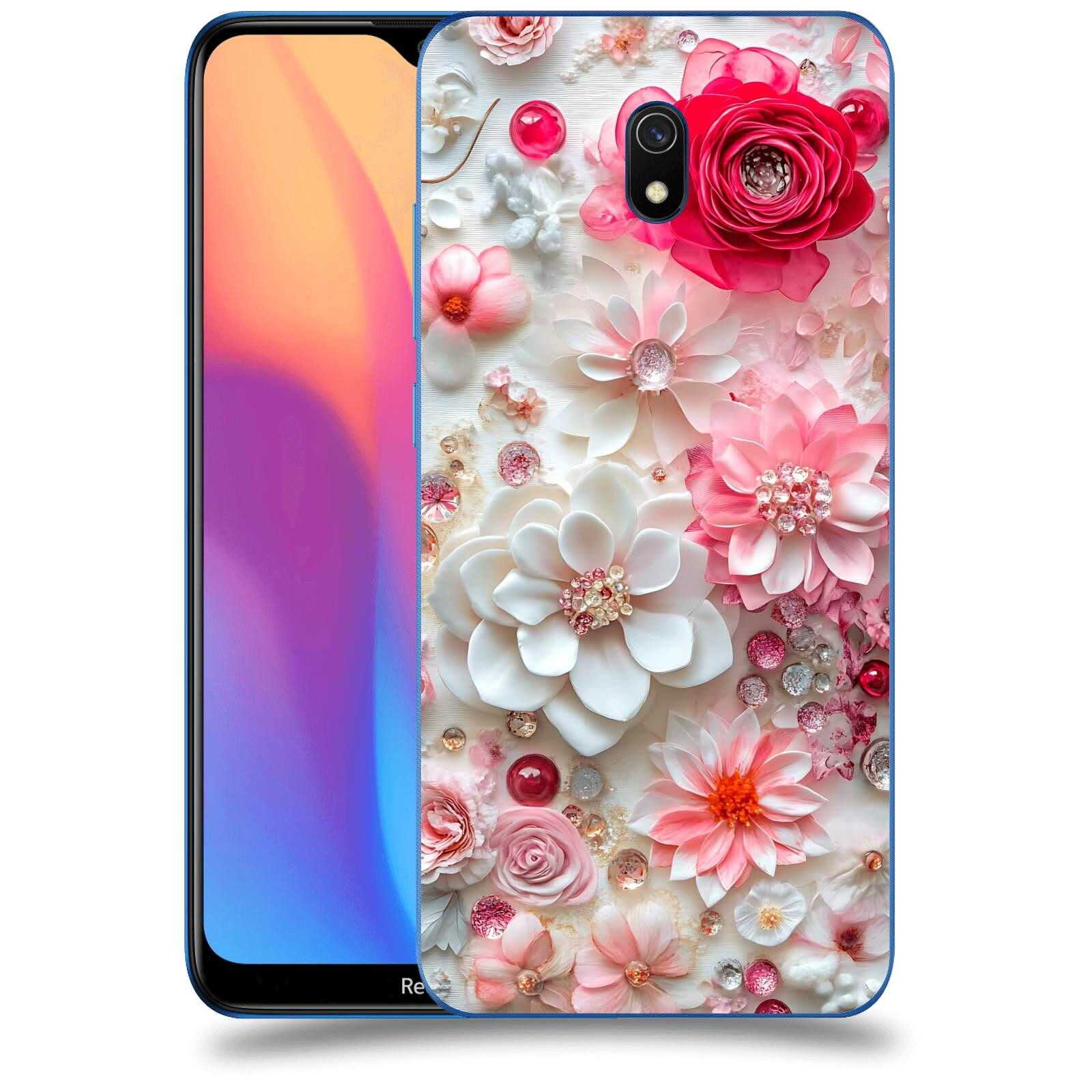 ACOVER Kryt na mobil Xiaomi Redmi 8A - Květinový luxus