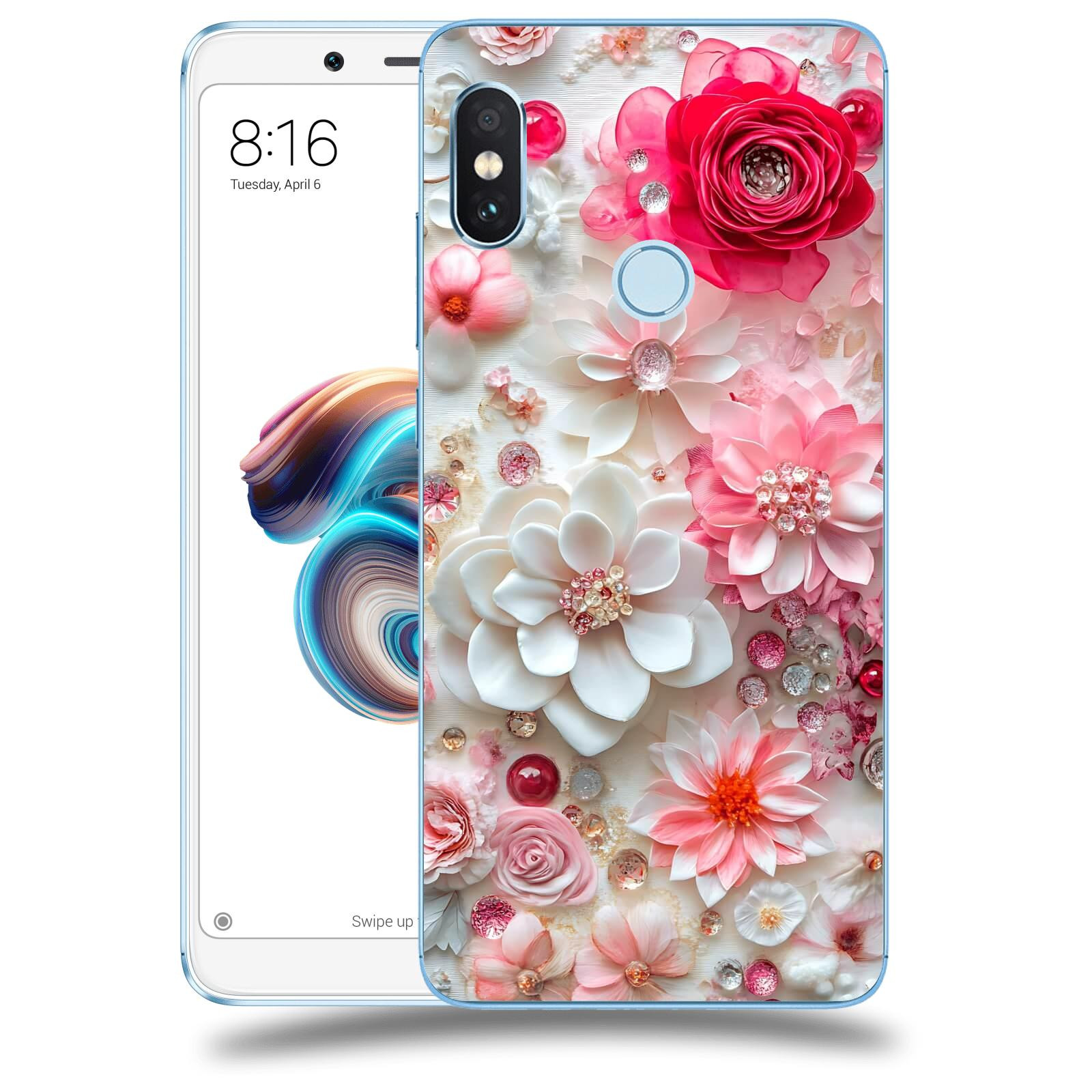 ACOVER Kryt na mobil Xiaomi Redmi Note 5 Global - Květinový luxus
