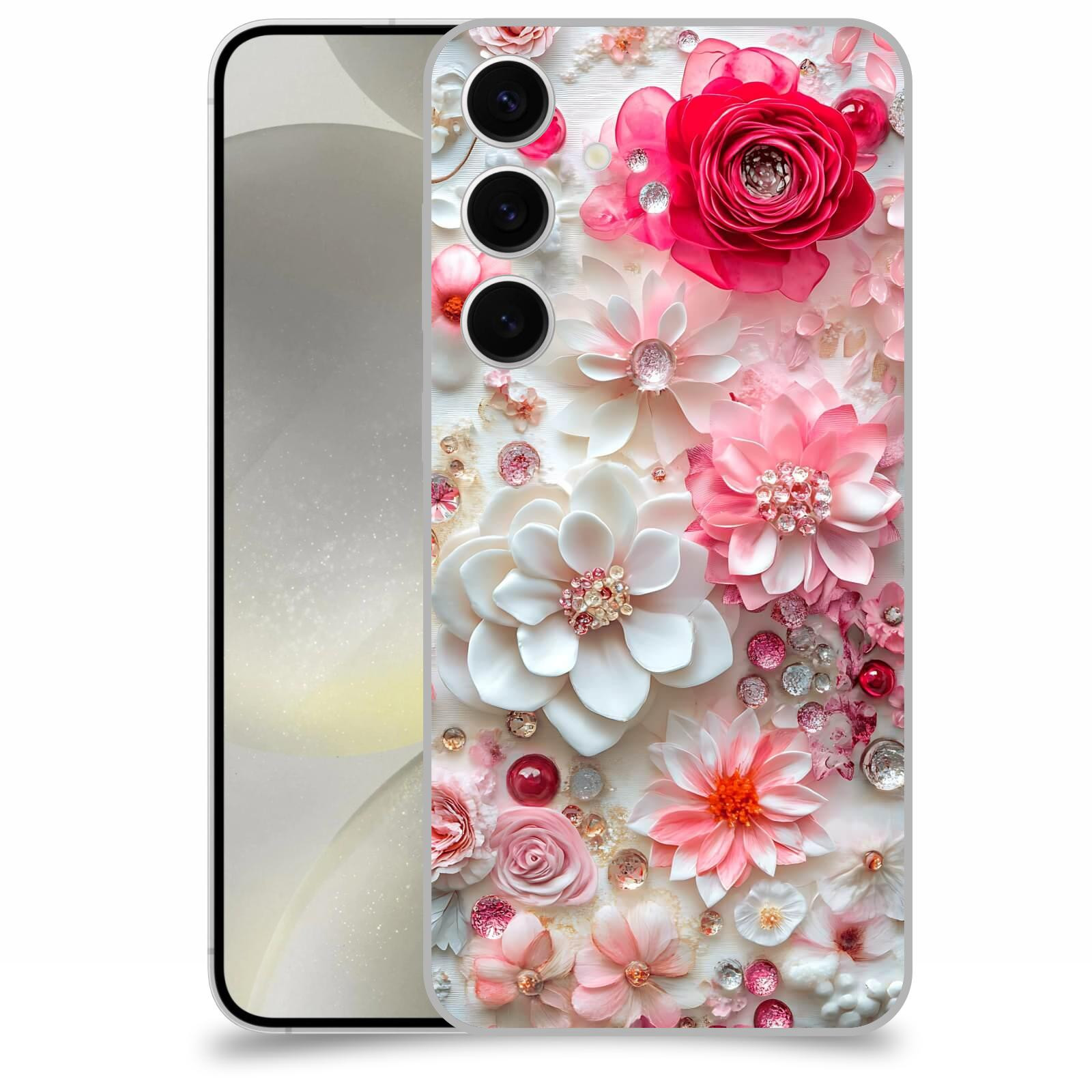 ACOVER Kryt na mobil Samsung Galaxy S24+ - Květinový luxus