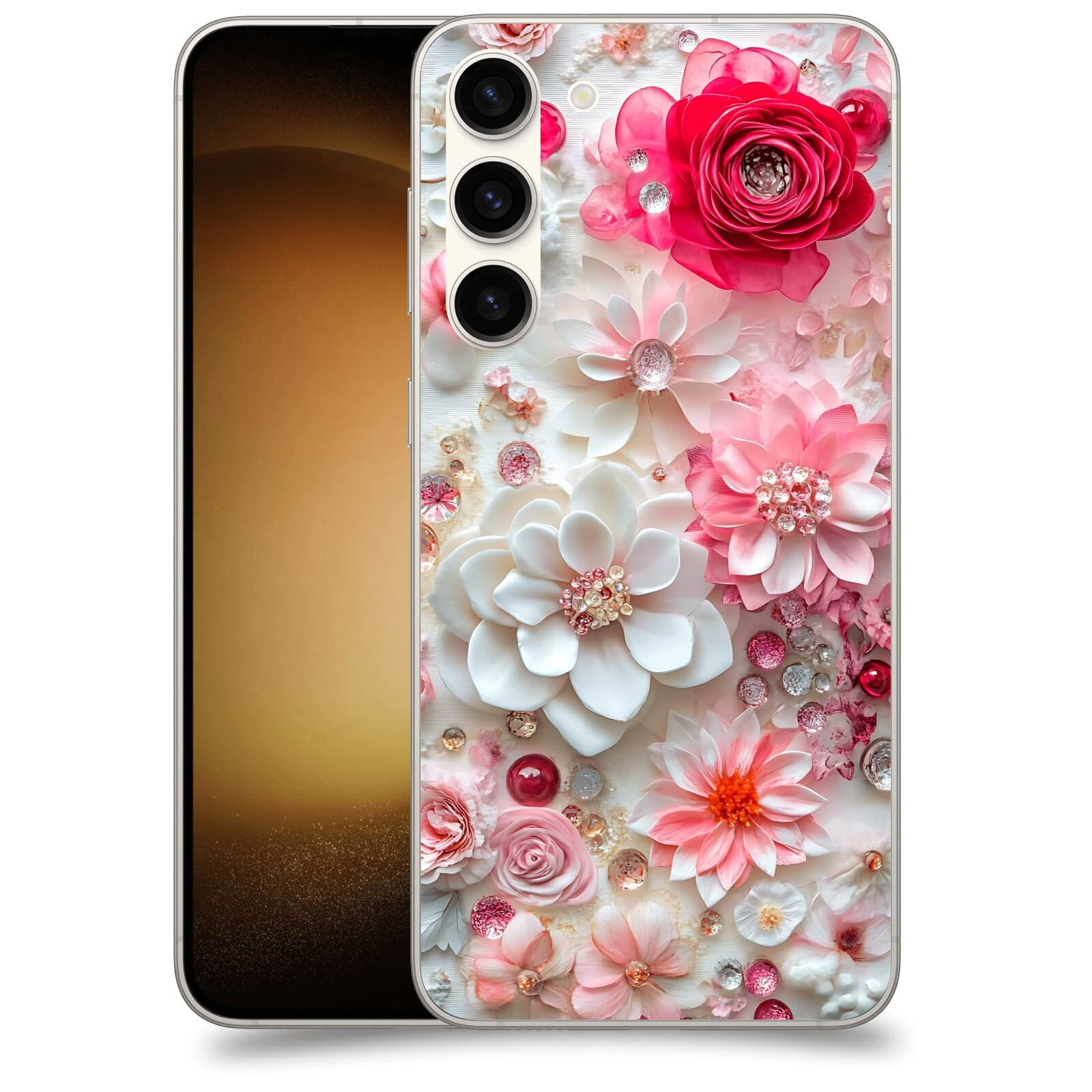 ACOVER Kryt na mobil Samsung Galaxy S23+ 5G - Květinový luxus