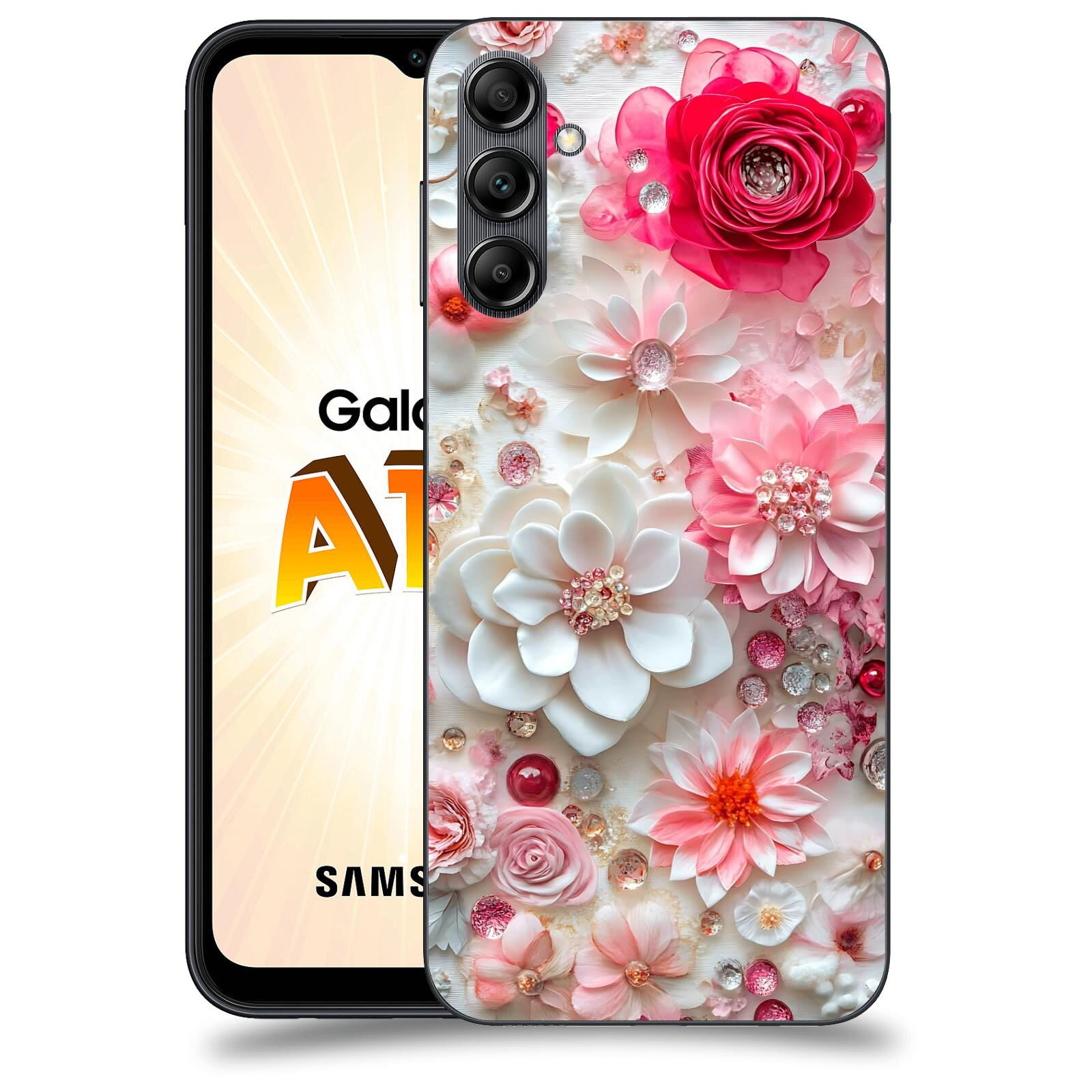 ACOVER Kryt na mobil Samsung Galaxy A14 LTE - Květinový luxus