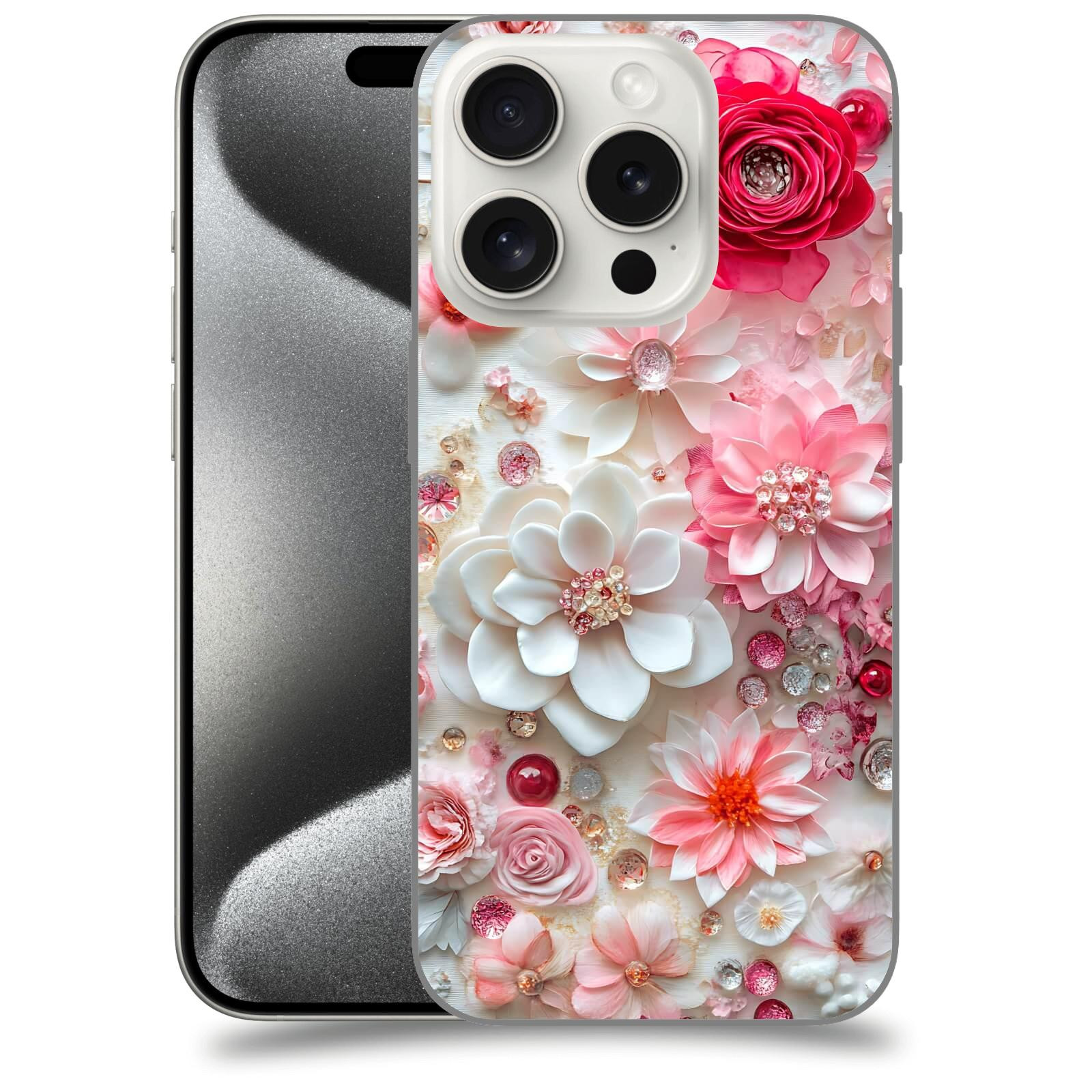 ACOVER Kryt na mobil Apple iPhone 15 pro - Květinový luxus