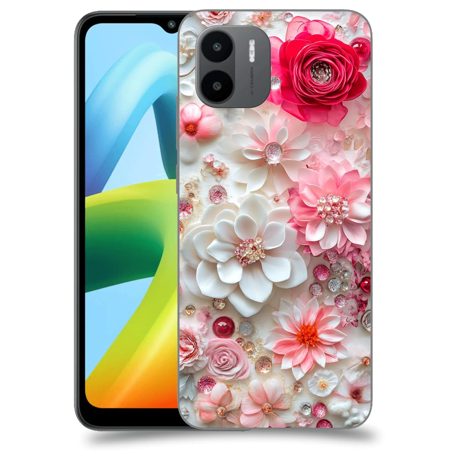 ACOVER Kryt na mobil Xiaomi Redmi A1+ - Květinový luxus