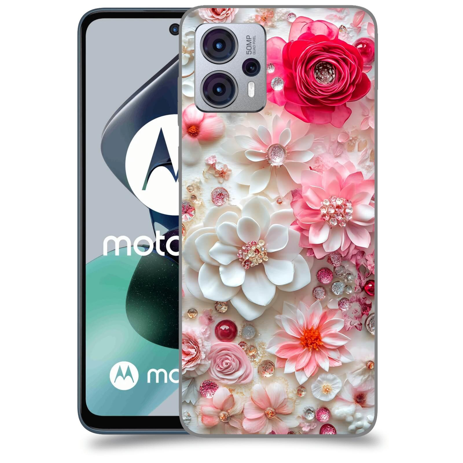 ACOVER Kryt na mobil Motorola Moto G23 - Květinový luxus