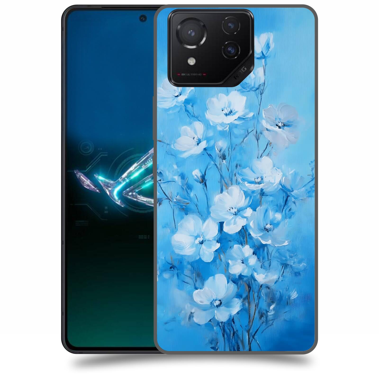ACOVER Kryt na mobil Asus ROG Phone 8 - Modrá ilustrace
