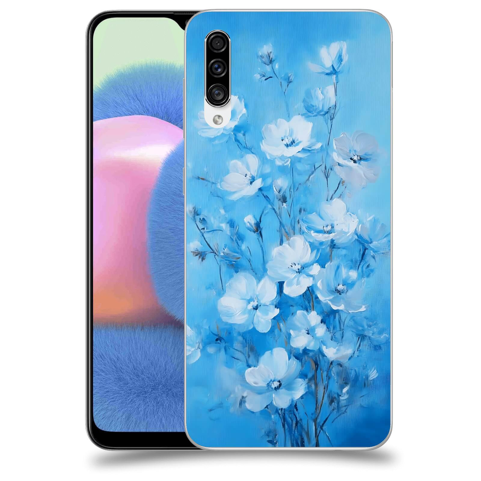 ACOVER Kryt na mobil Samsung Galaxy A30s A307F - Modrá ilustrace