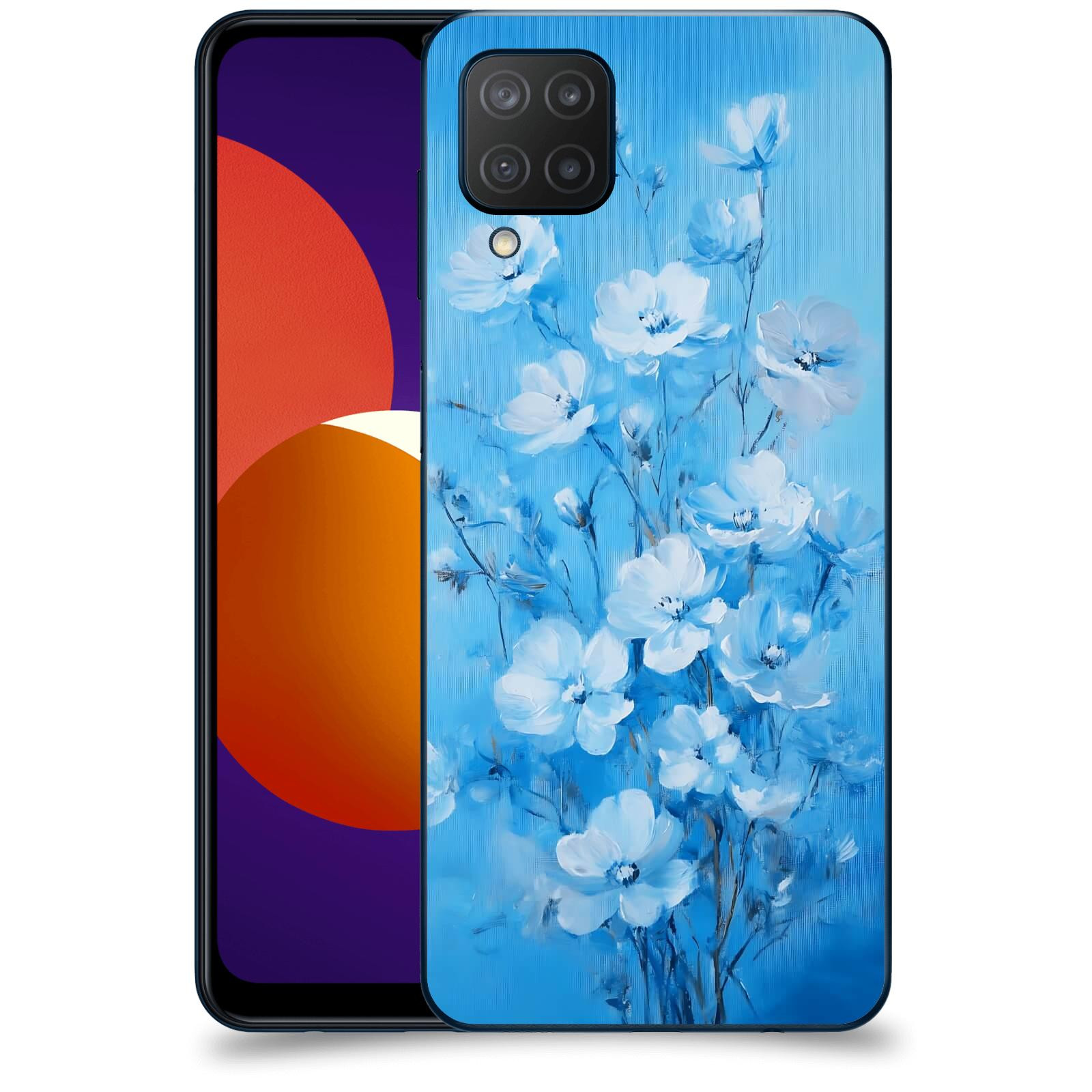 ACOVER Kryt na mobil Samsung Galaxy M12 M127F - Modrá ilustrace